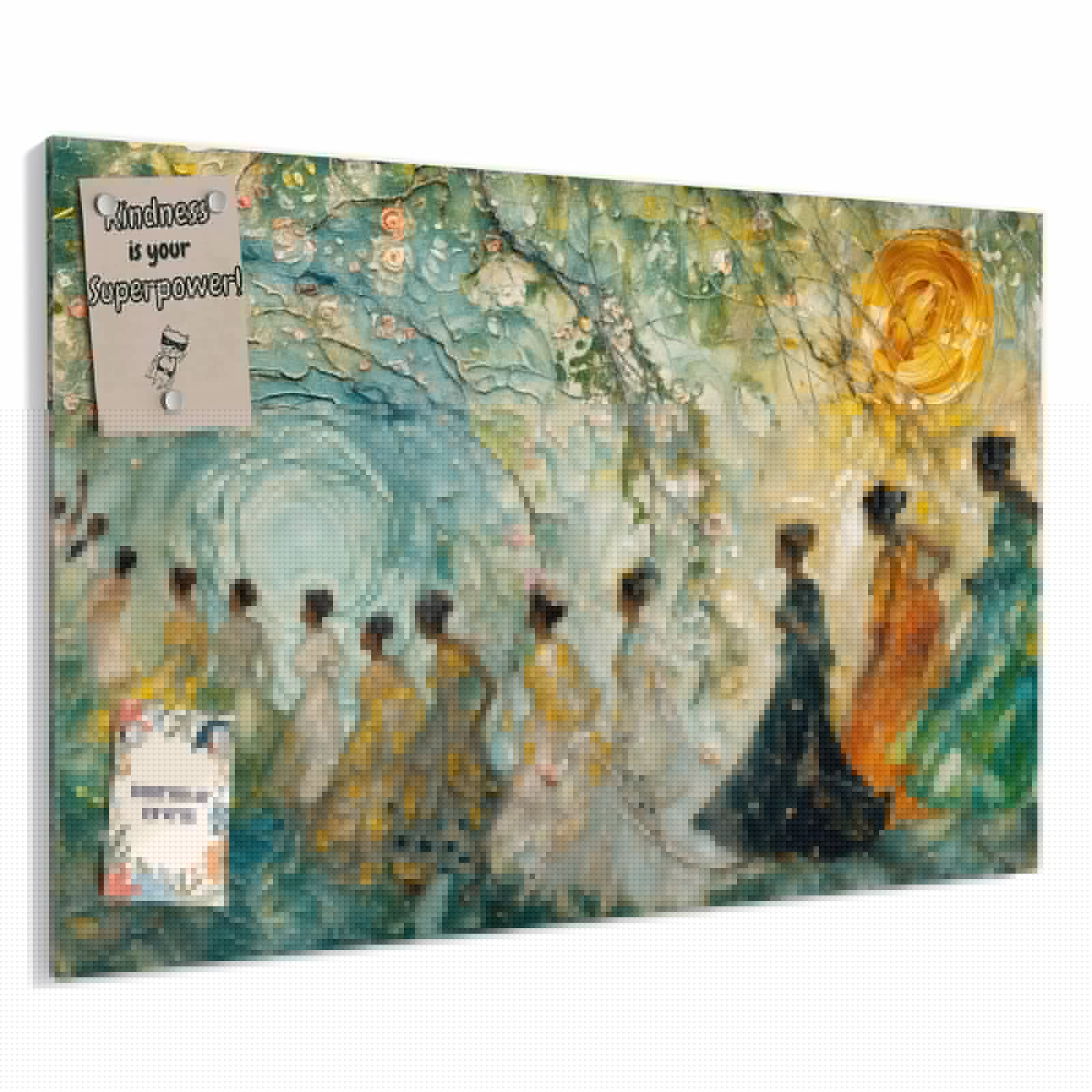 Magnetická tabule – obraz na zeď Podzimní listy les | 90 × 60 cm