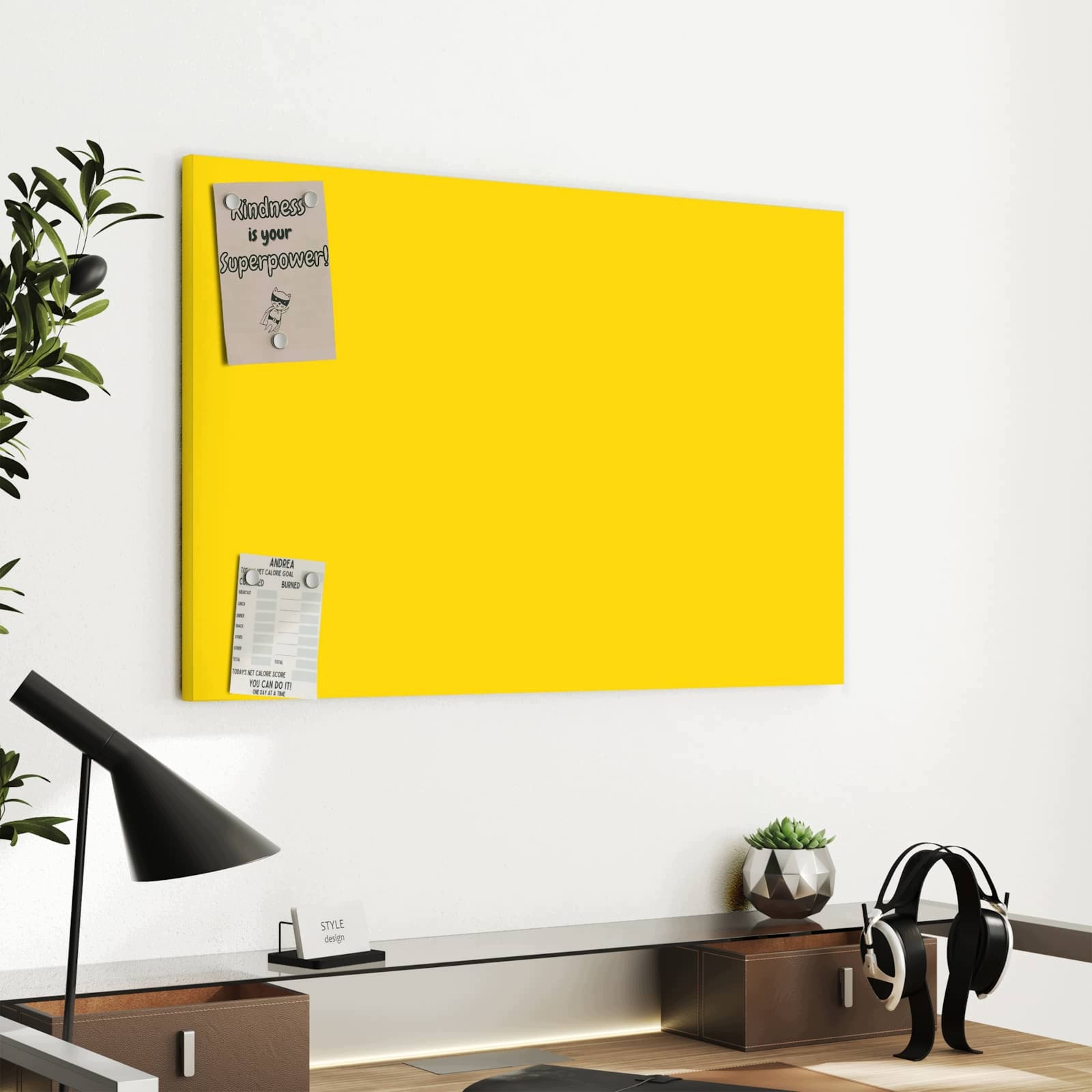 Magnetická tabule – obraz na zeď Oranžové pozadí III | 60 × 40 cm