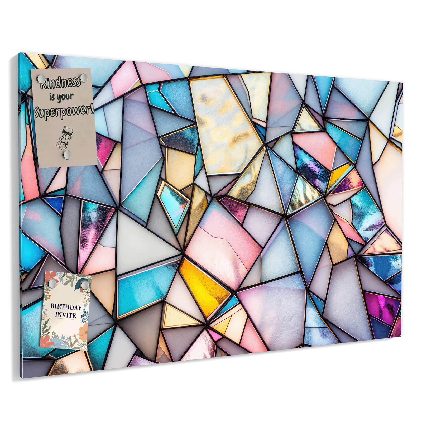 Magnetická tabule – obraz na zeď Abstraktní zeď s graffiti | 90 × 60 cm