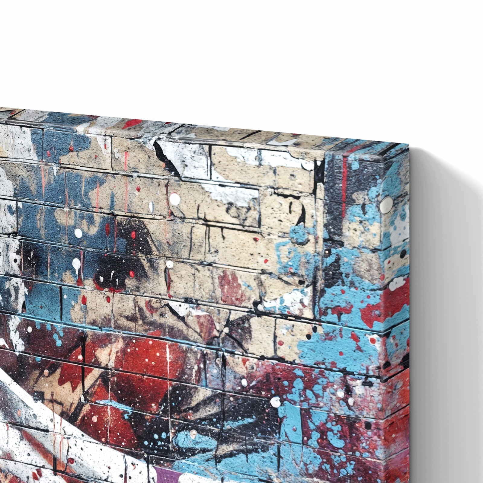 Magnetická tabule – obraz na zeď Abstraktní zeď s graffiti | 90 × 60 cm