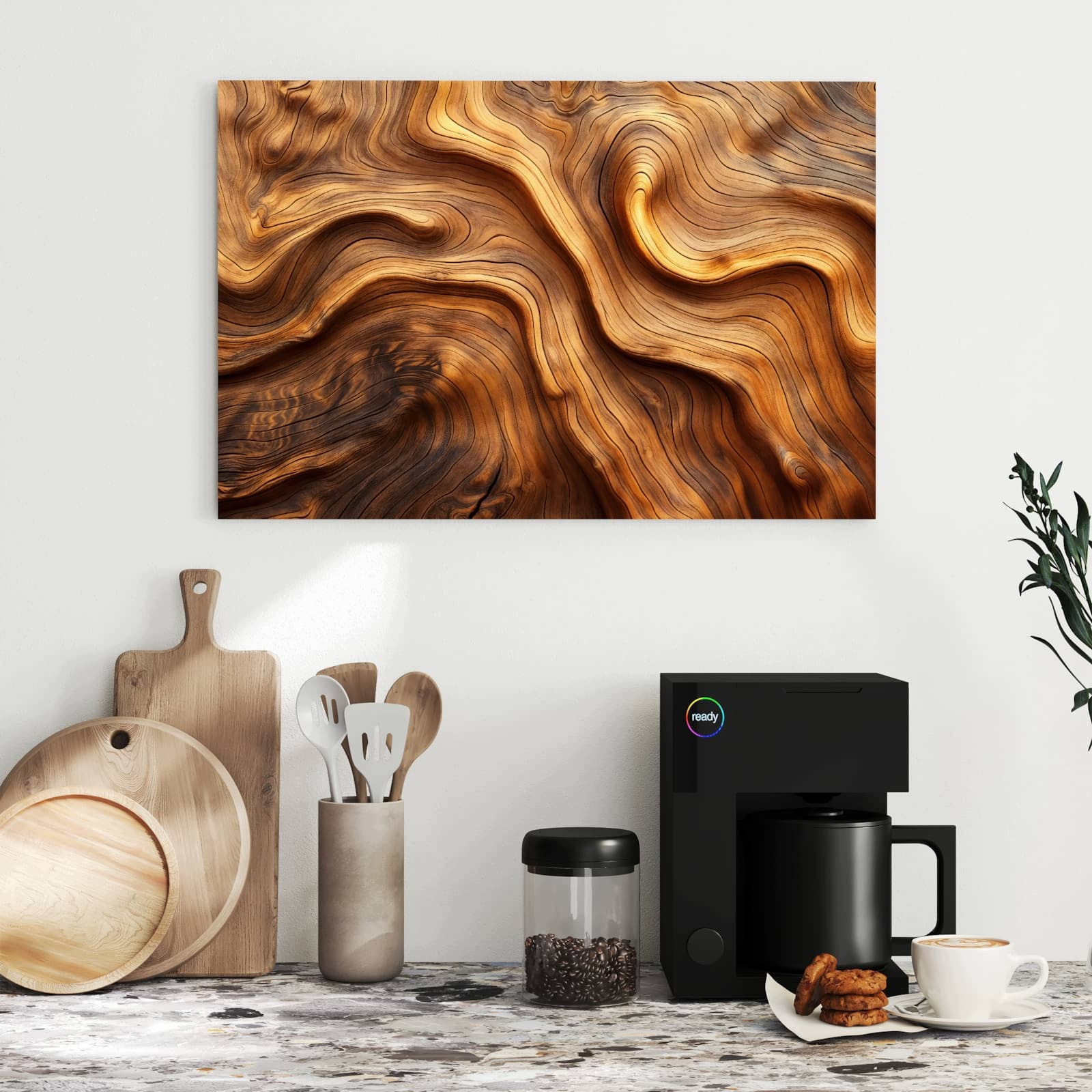 Magnetická tabule – obraz na zeď Struktura dřeva | 60 × 40 cm