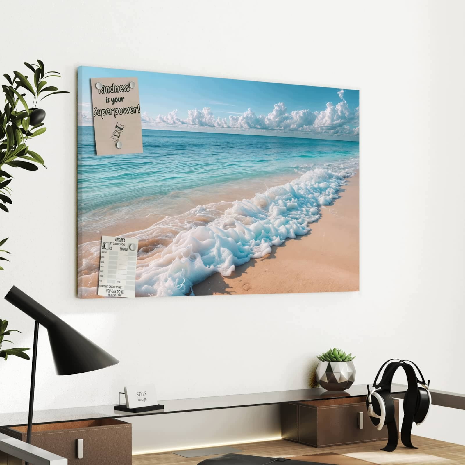 Magnetická tabule – obraz na zeď Kouřící gorila | 60 × 40 cm