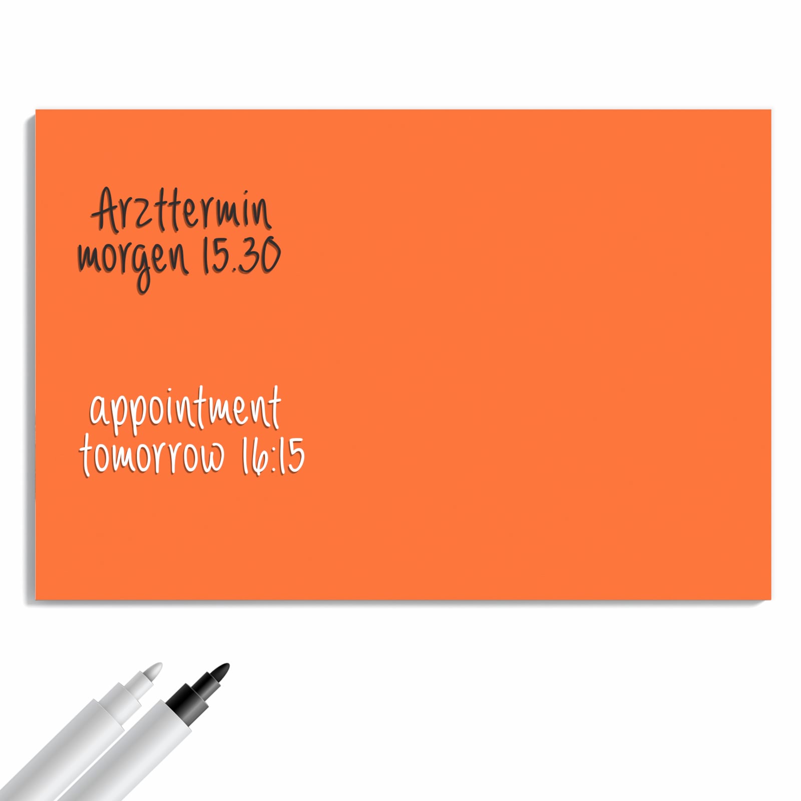 Magnetická tabule – obraz na zeď Tmavě oranžové pozadí II | 60 × 40 cm