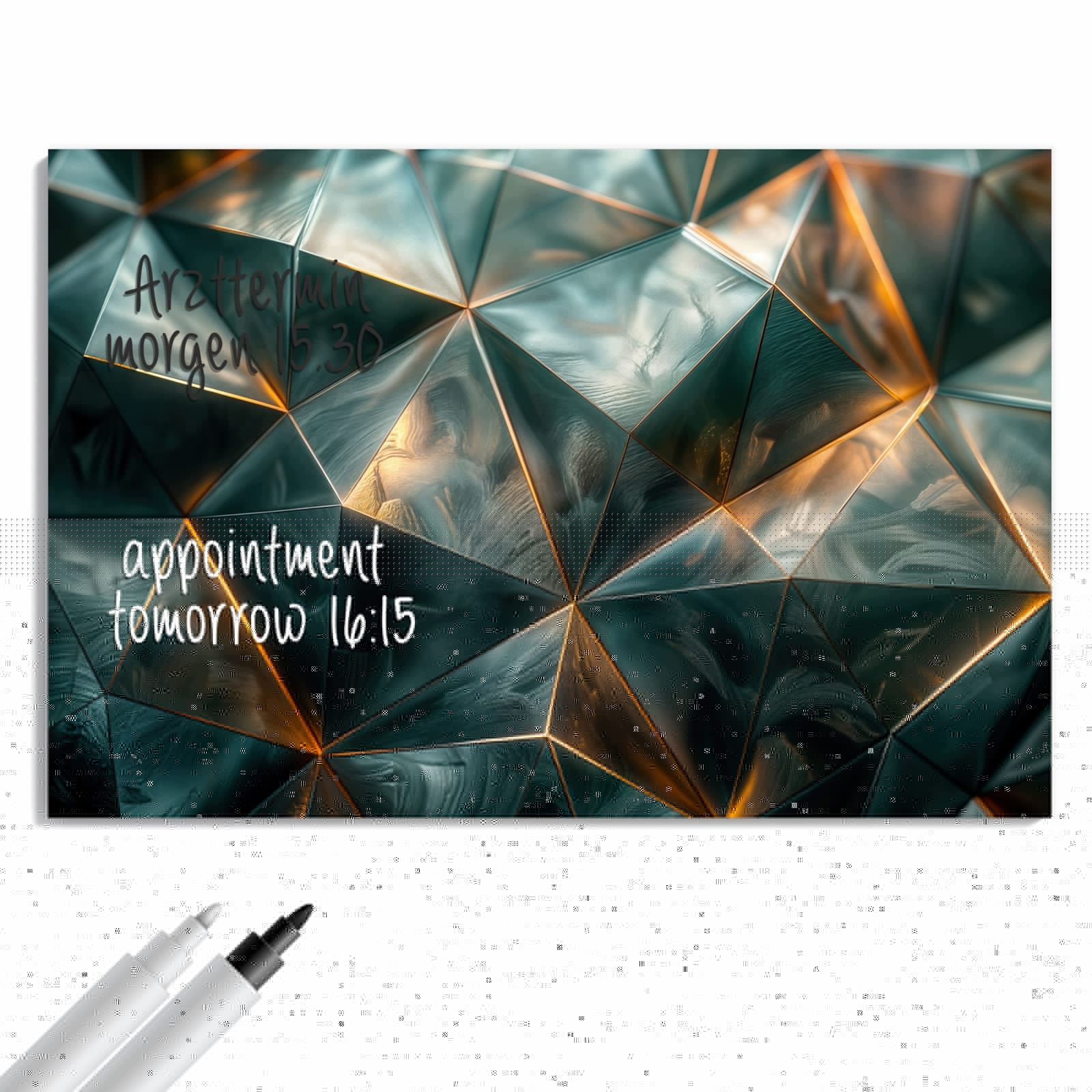 Magnetická tabule – obraz na zeď Abstraktní kov | 90 × 60 cm