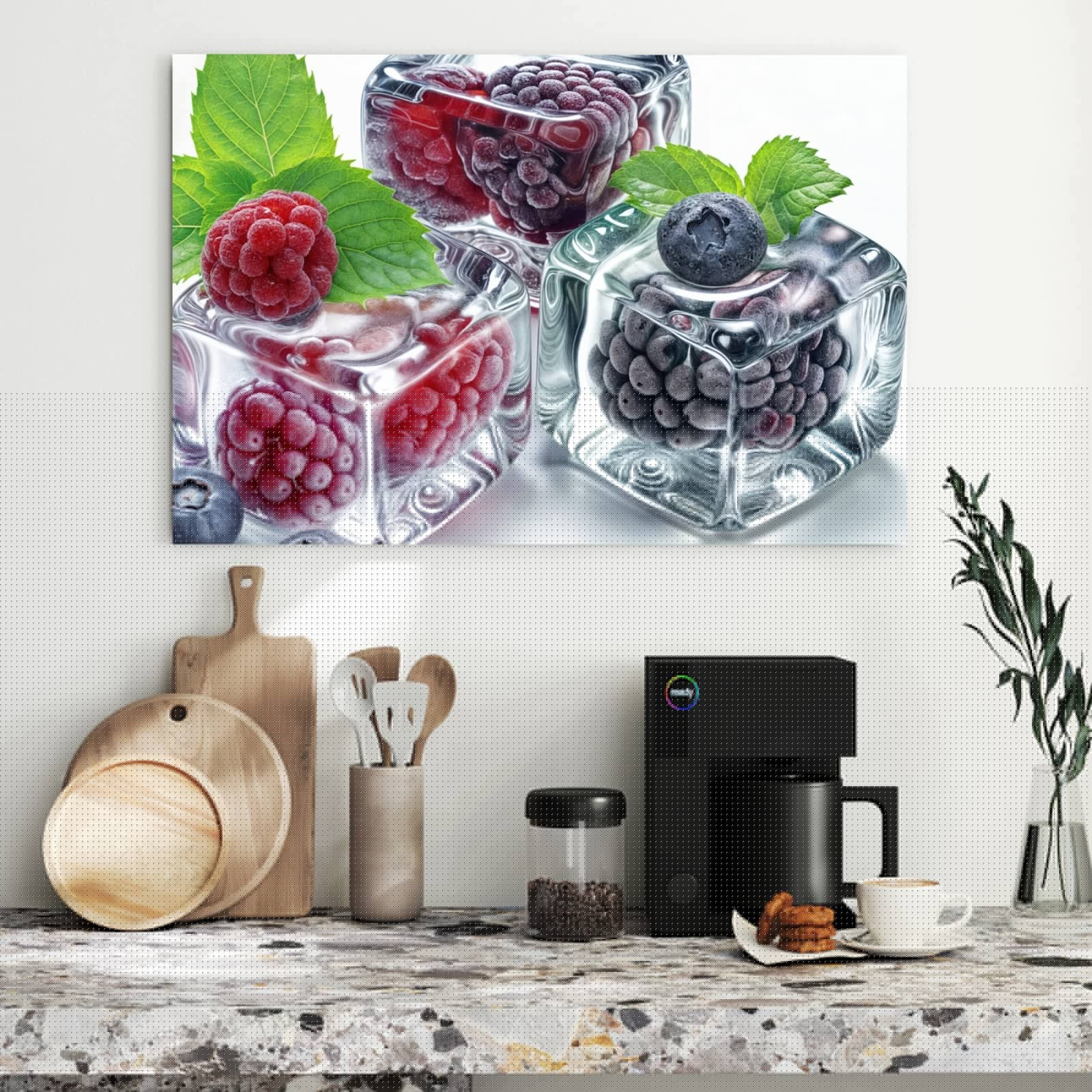 Magnetická tabule – obraz na zeď Fialové pozadí II – motiv 2 | 90 × 60 cm