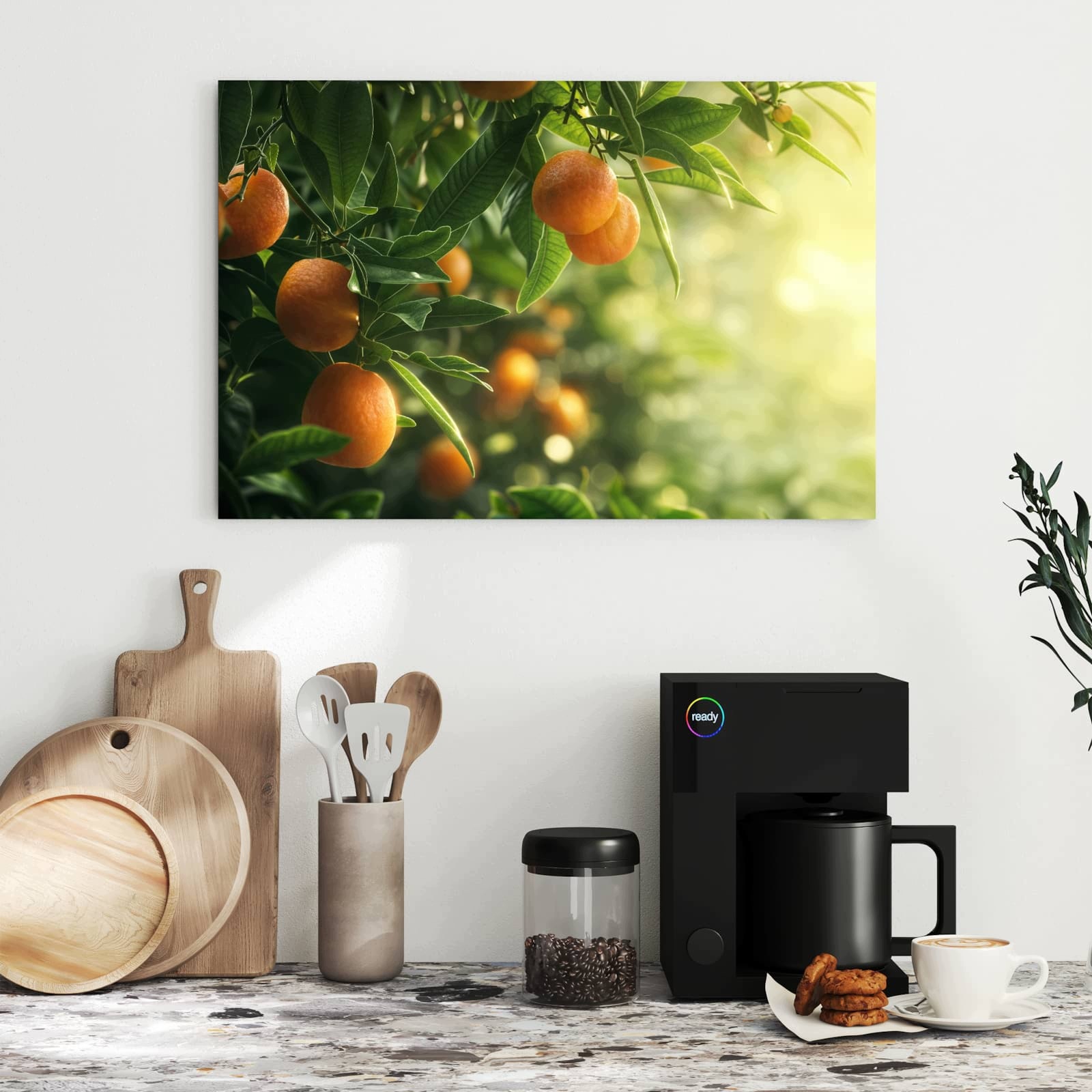 Magnetická tabule – obraz na zeď Strom pomeranče detail | 60 × 40 cm