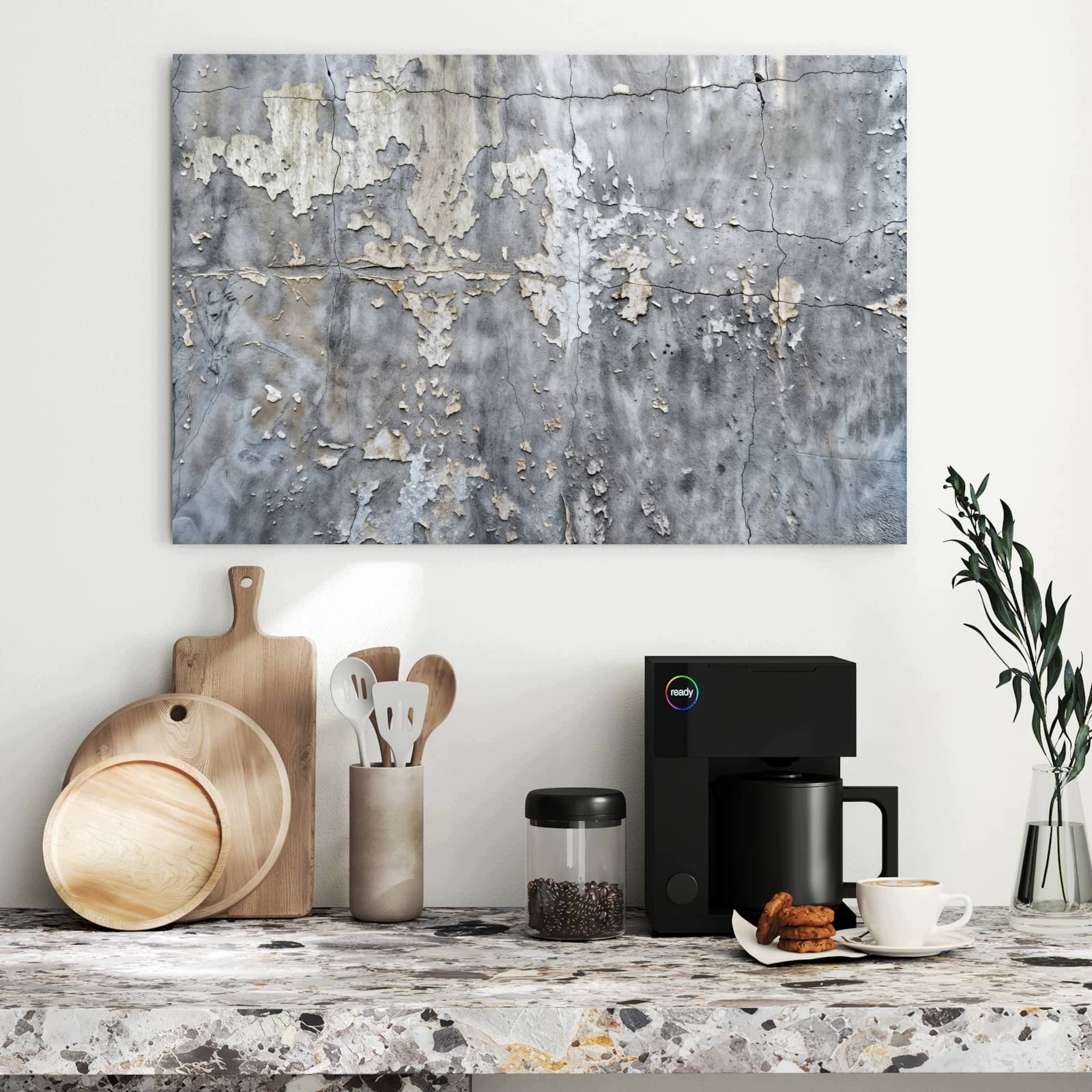 Magnetická tabule – obraz na zeď Odlupující se stěna | 90 × 60 cm