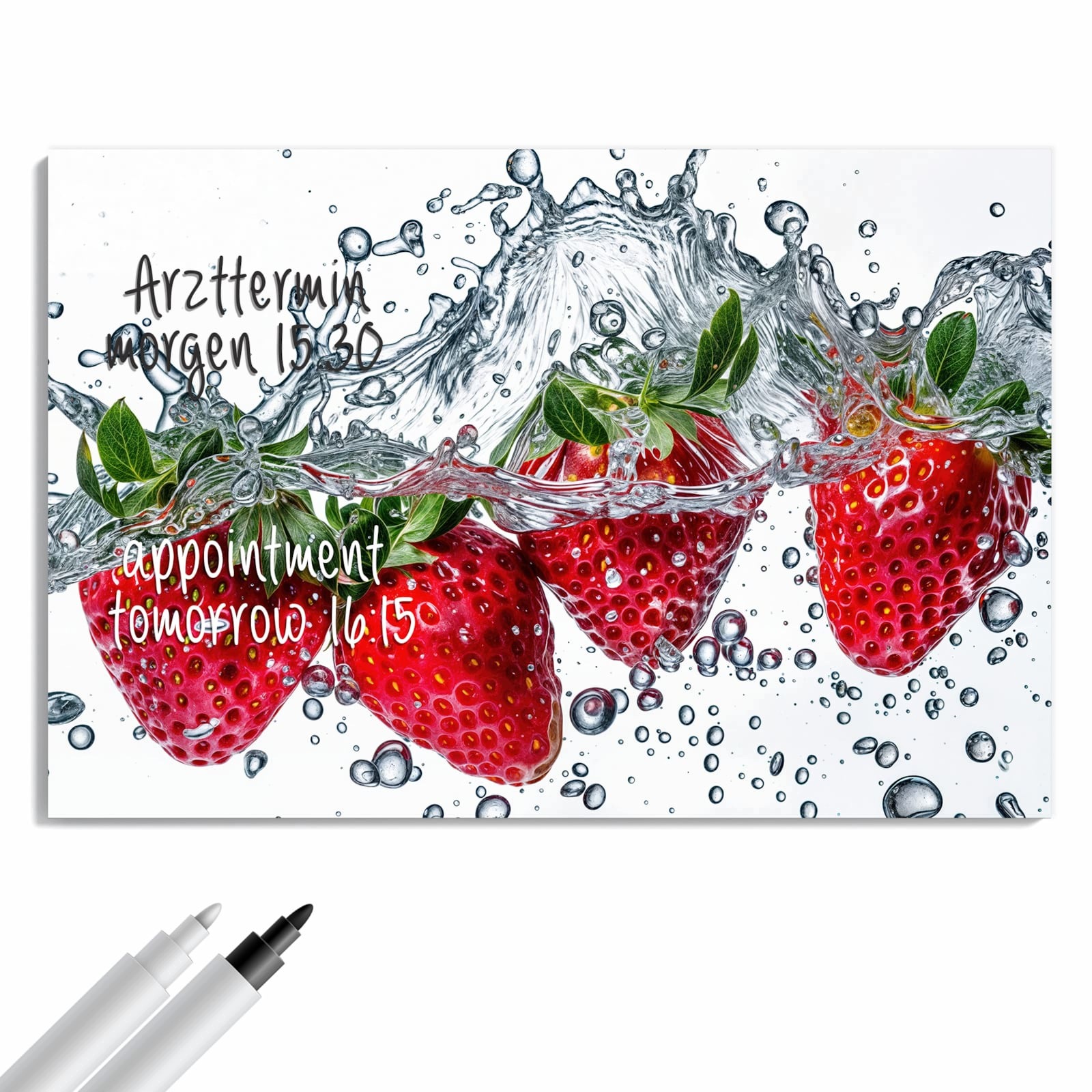 Magnetická tabule – obraz na zeď Šumivé jahody | 60 × 40 cm