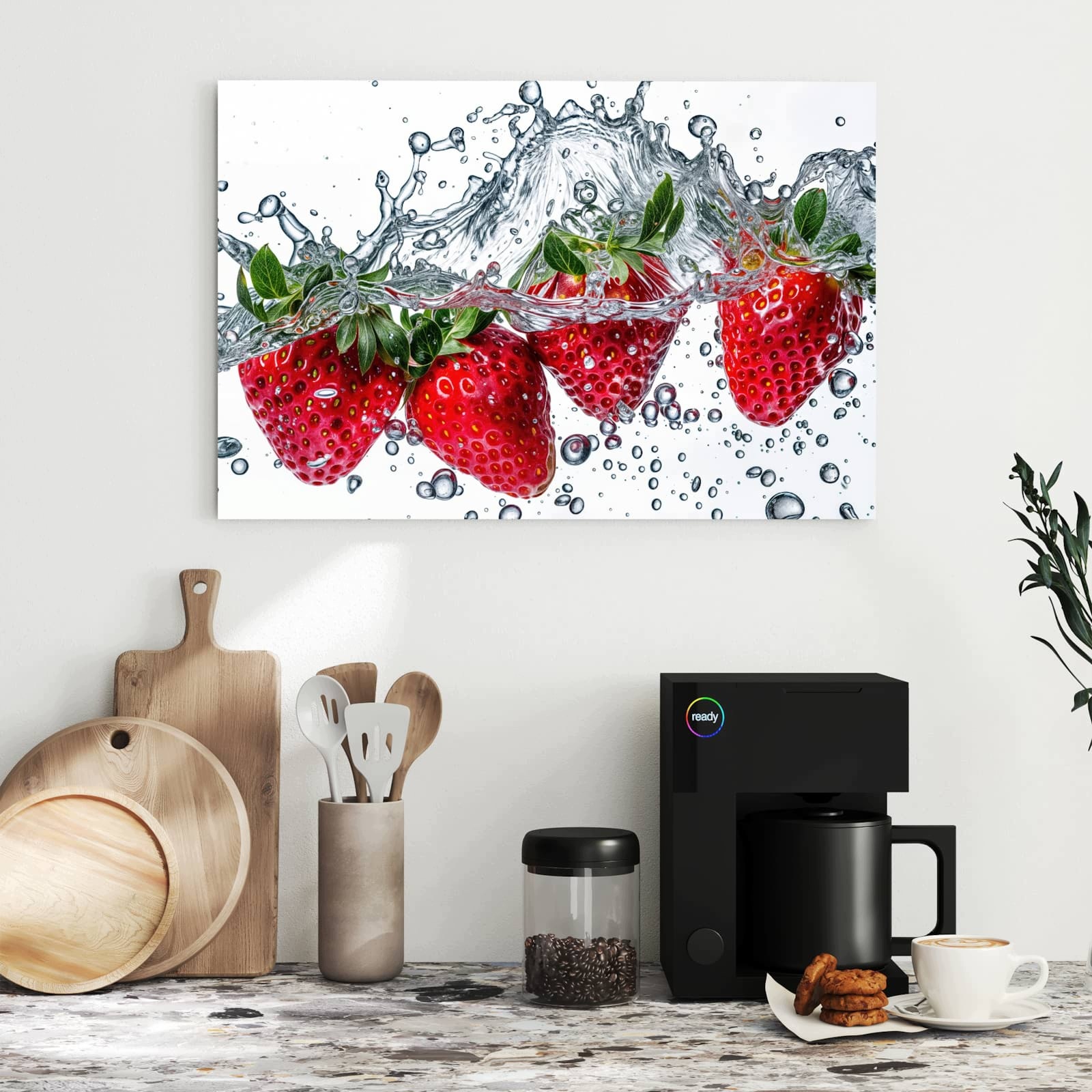 Magnetická tabule – obraz na zeď Šumivé jahody | 60 × 40 cm