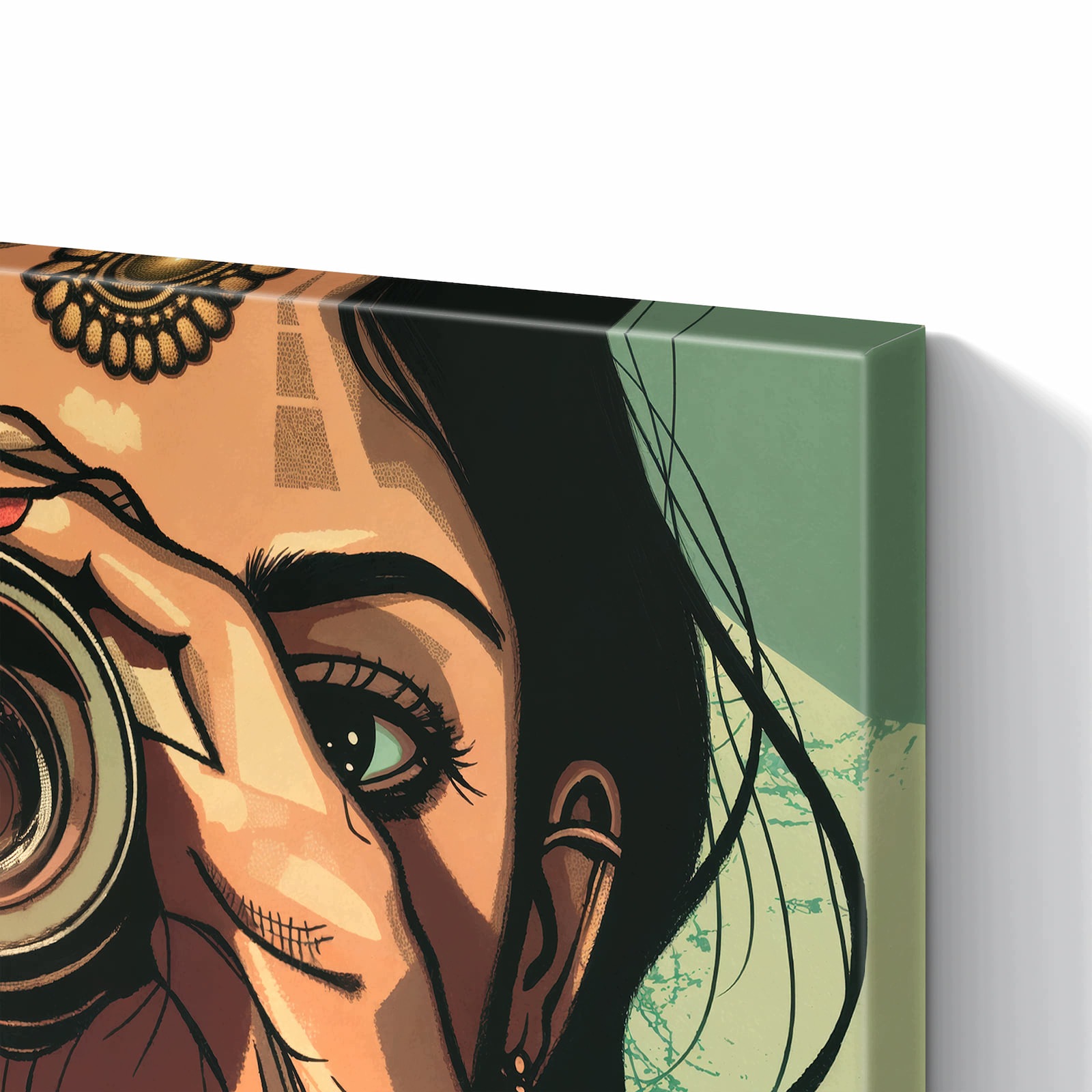 Magnetická tabule – obraz na zeď Žena s fotoaparátem | 60 × 40 cm