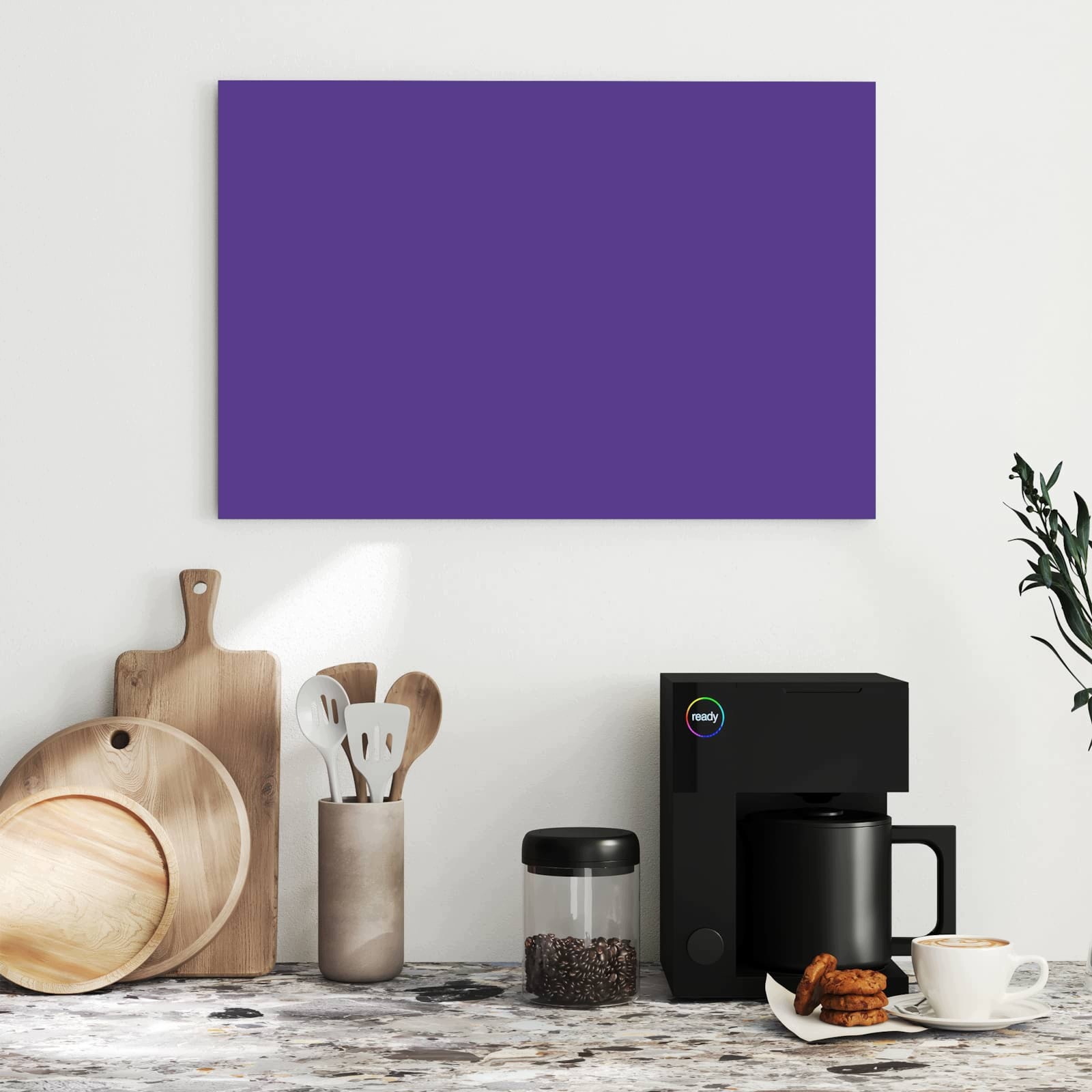 Magnetická tabule – obraz na zeď Fialové pozadí I – motiv 1 | 60 × 40 cm