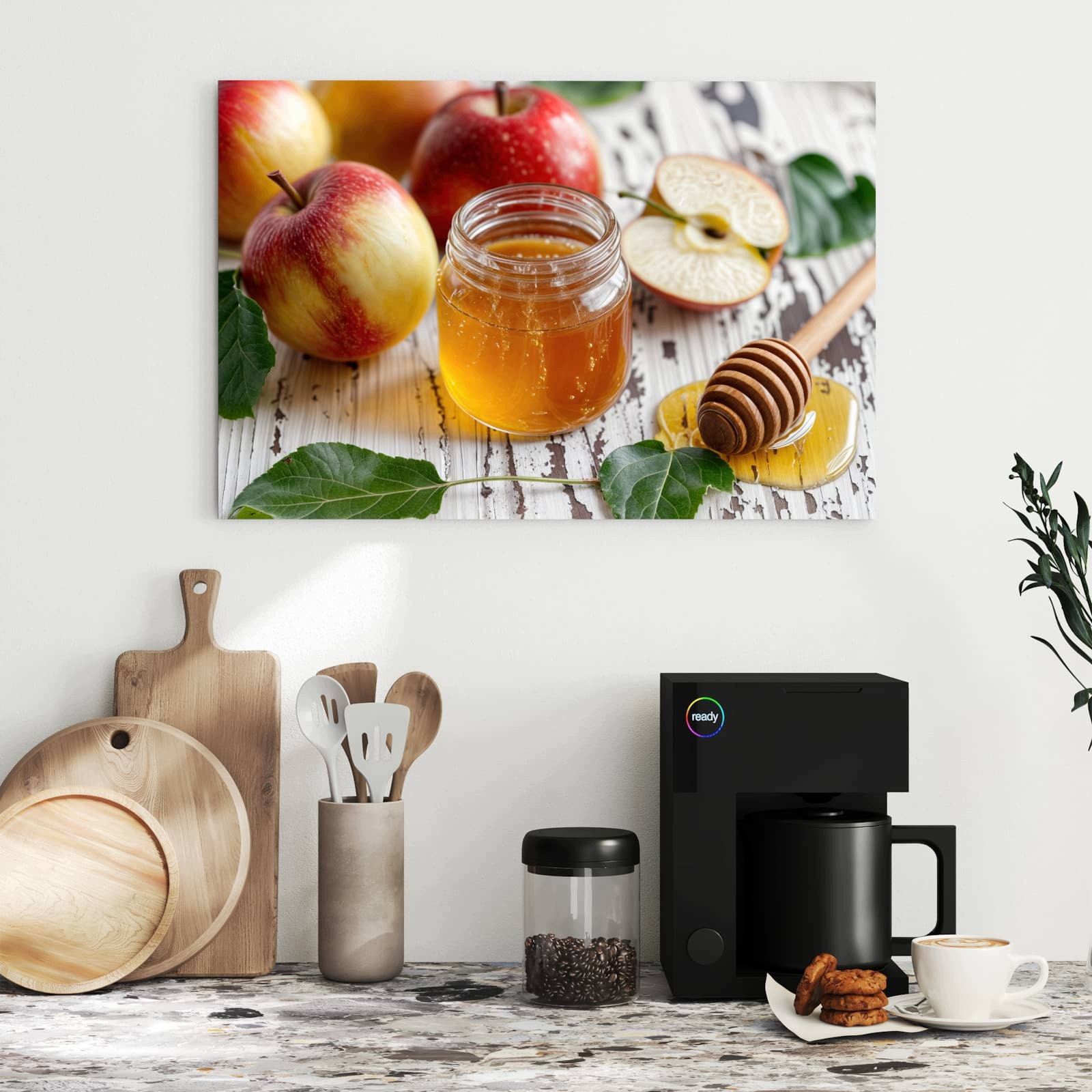 Magnetická tabule – obraz na zeď Jablka a med | 60 × 40 cm