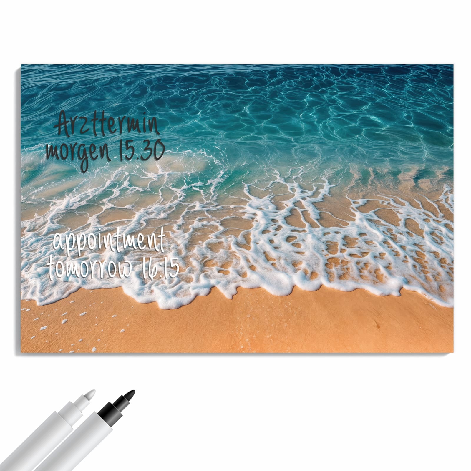 Magnetická tabule – obraz na zeď Pláž vlny | 60 × 40 cm