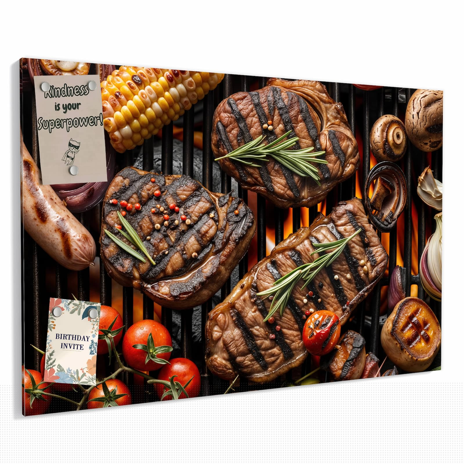Magnetická tabule – obraz na zeď Růžové pozadí – motiv 1 | 90 × 60 cm