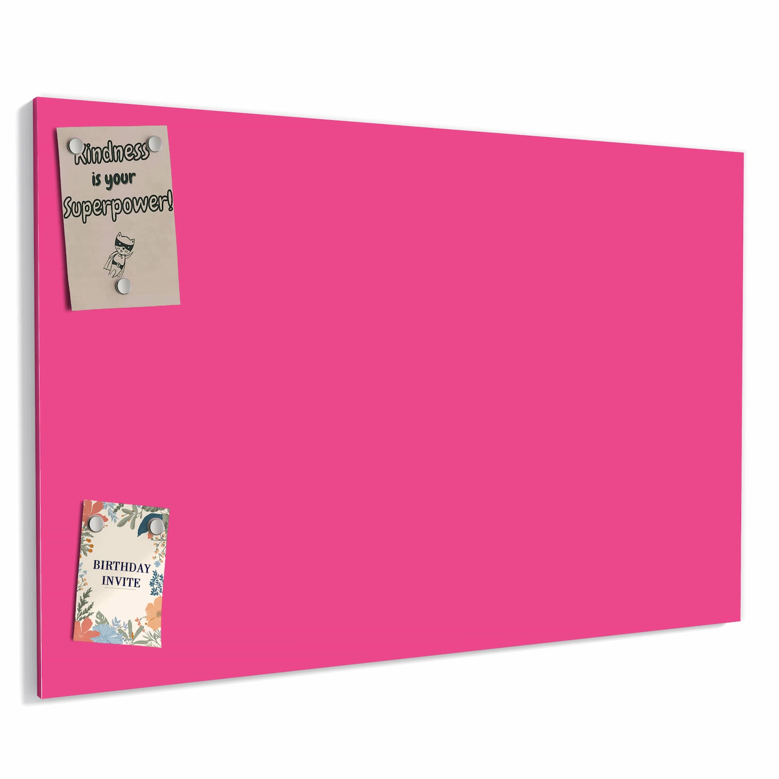 Magnetická tabule – obraz na zeď Růžové pozadí – motiv 1 | 90 × 60 cm