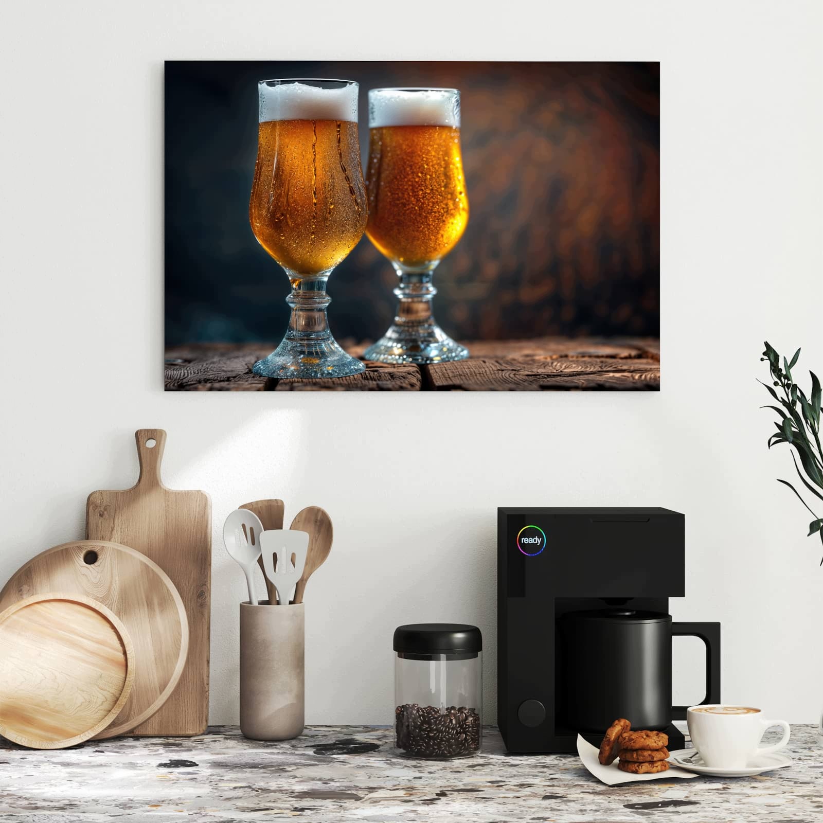 Magnetická tabule – obraz na zeď Fialové pozadí I – motiv 1 | 90 × 60 cm