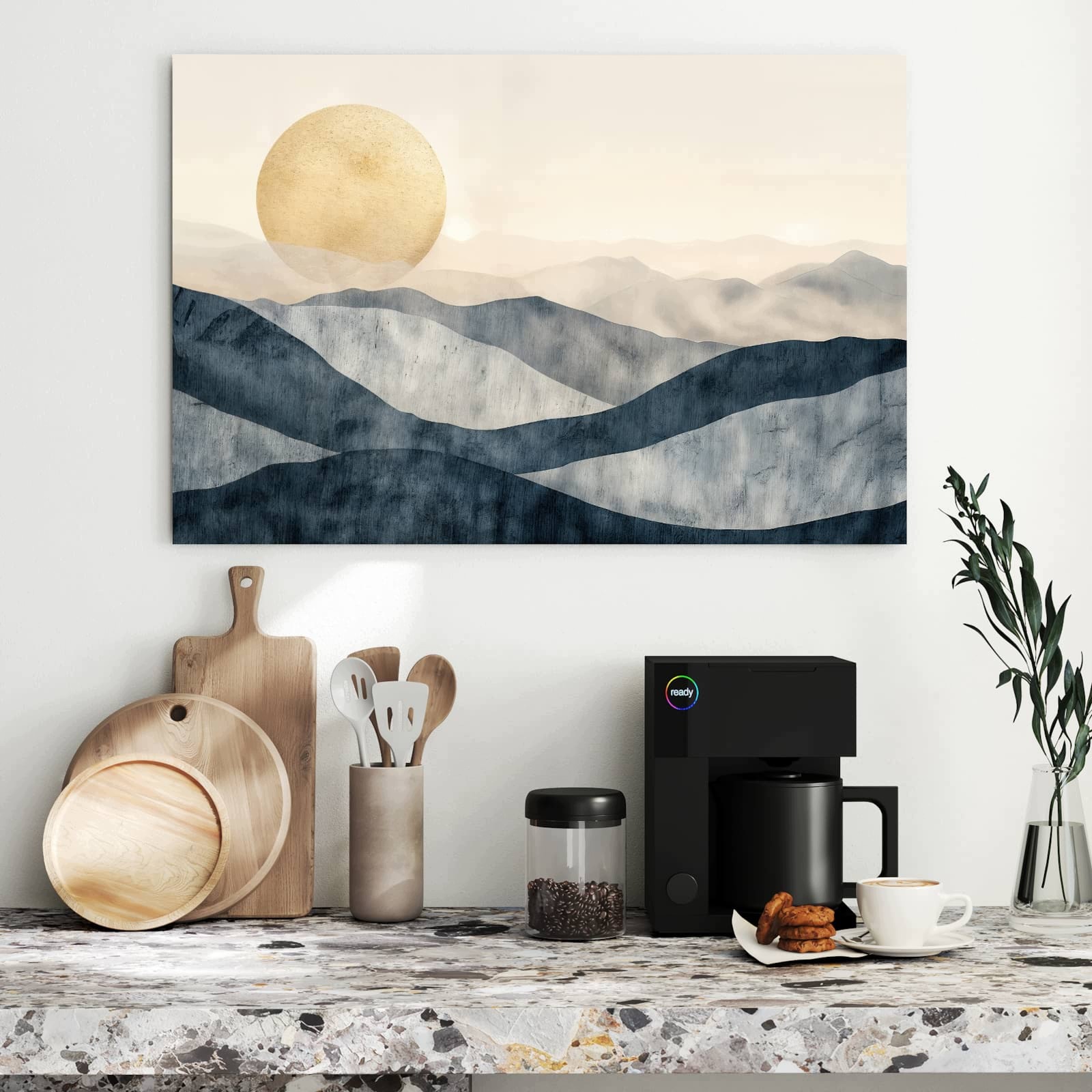 Magnetická tabule – obraz na zeď Východ slunce kopec | 90 × 60 cm