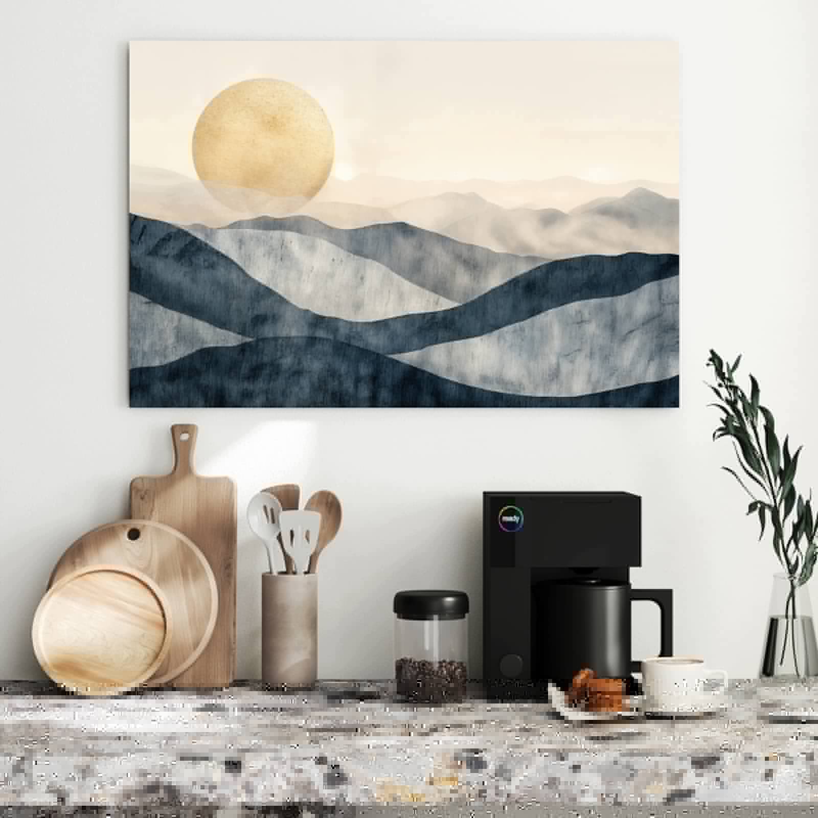 Magnetická tabule – obraz na zeď Východ slunce kopec | 90 × 60 cm