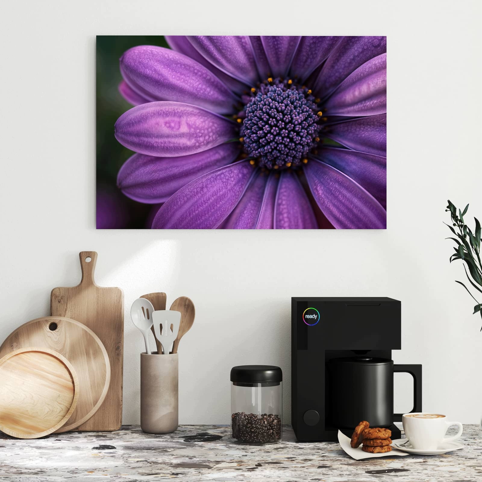 Magnetická tabule – obraz na zeď Fialový zázrak květin | 60 × 40 cm
