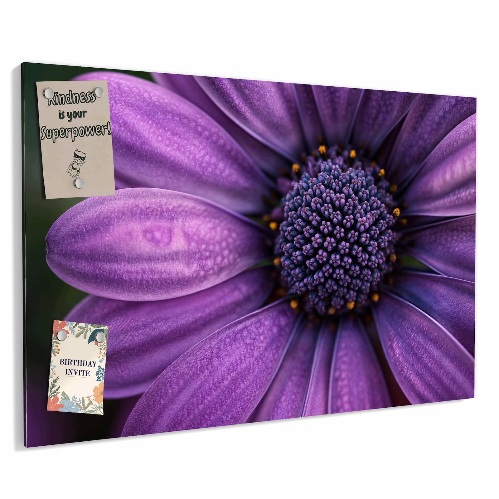 Magnetická tabule – obraz na zeď Fialový zázrak květin | 60 × 40 cm