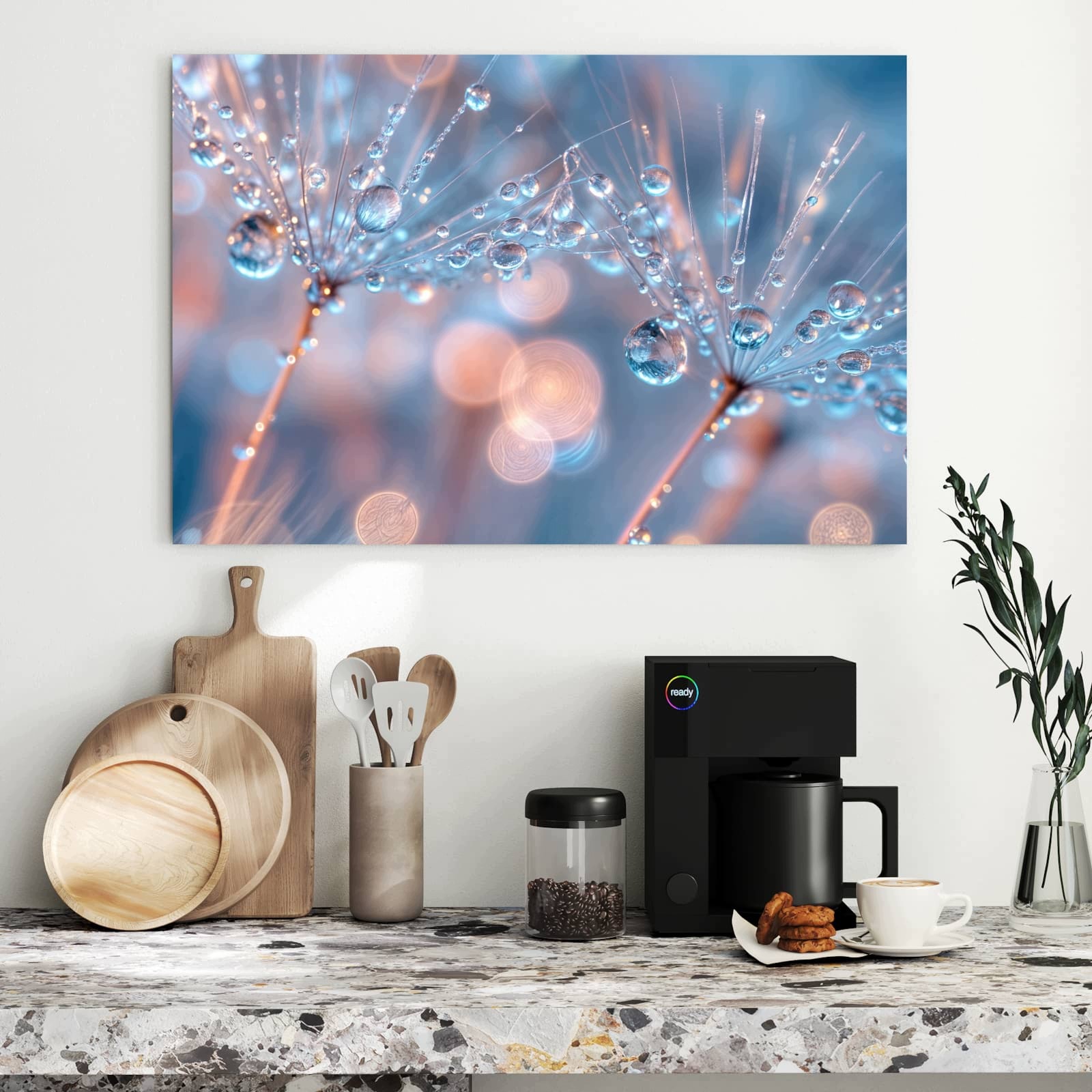 Magnetická tabule – obraz na zeď Kapky vody umění | 90 × 60 cm