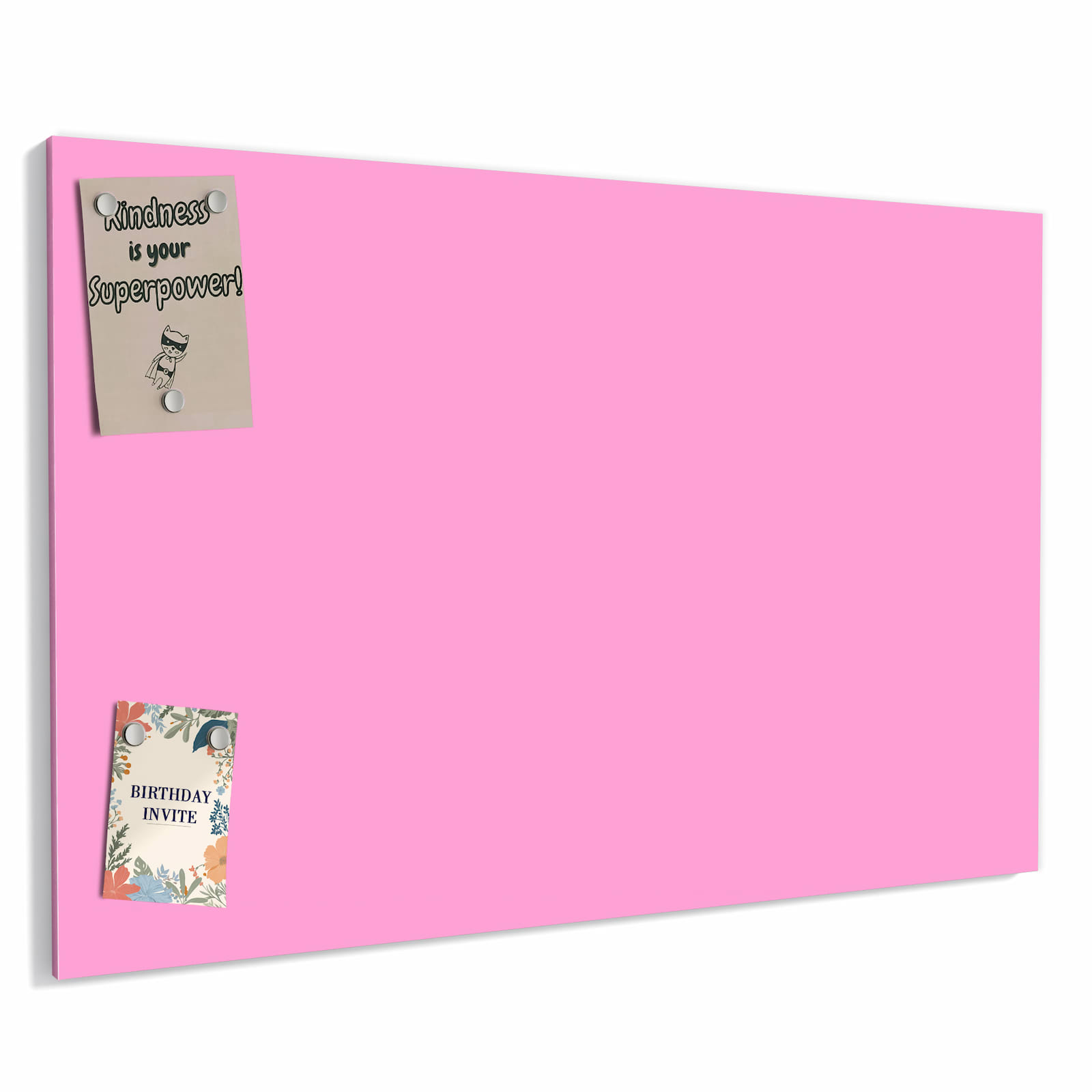 Magnetická tabule – obraz na zeď Růžové pozadí – motiv 2 | 90 × 60 cm
