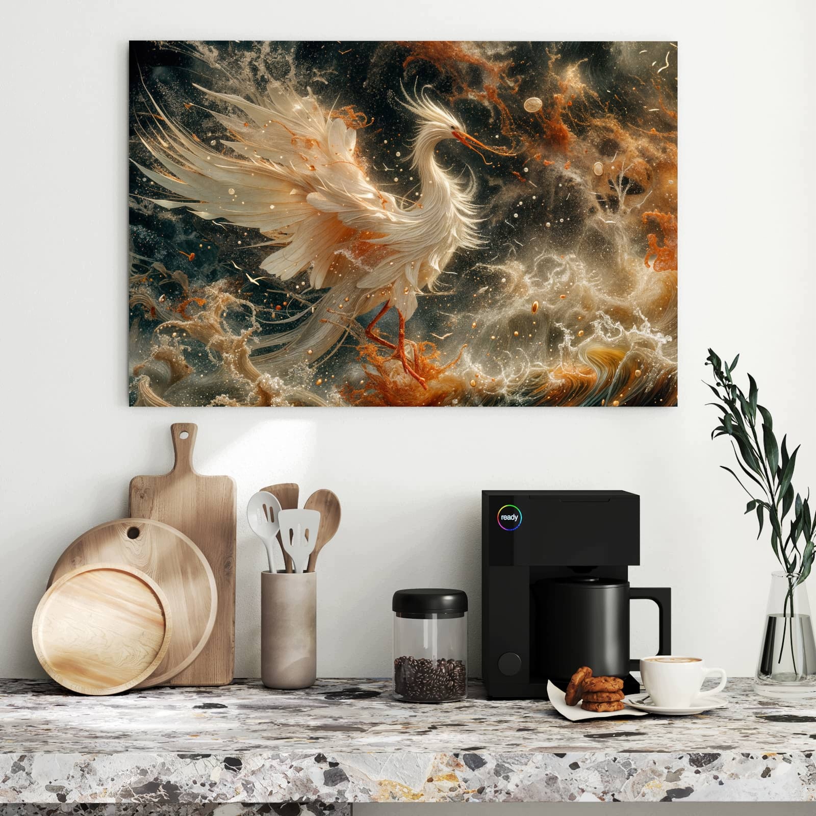 Magnetická tabule – obraz na zeď Elegantní pták | 90 × 60 cm