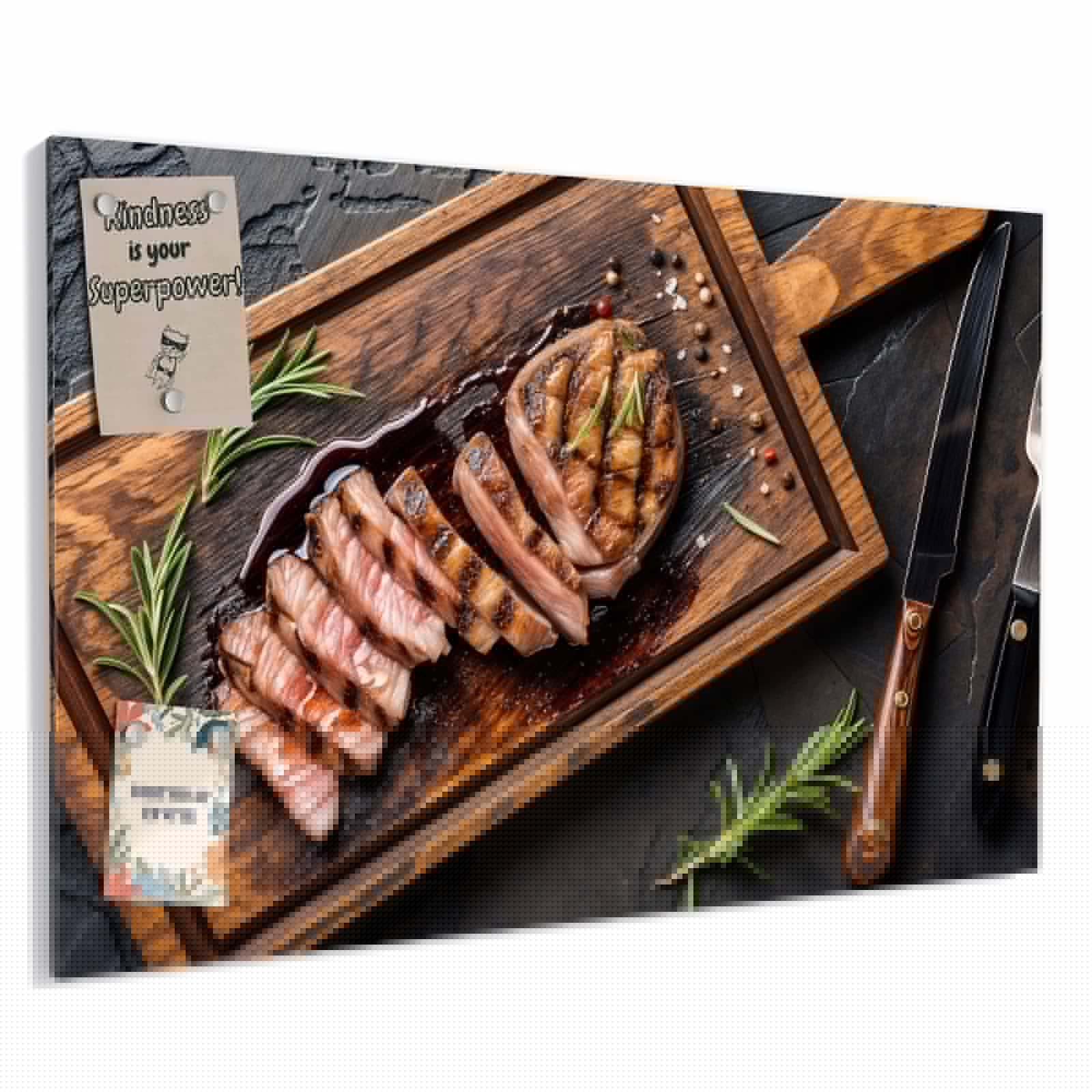 Magnetická tabule – obraz na zeď Chrpa na modrém pozadí | 60 × 40 cm