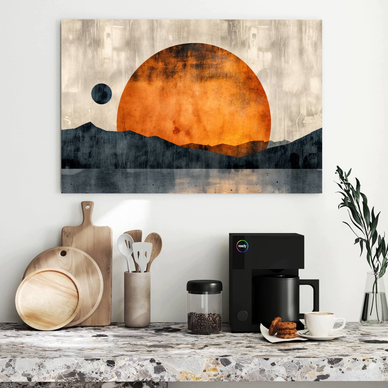 Magnetická tabule – obraz na zeď Západ slunce umění | 90 × 60 cm