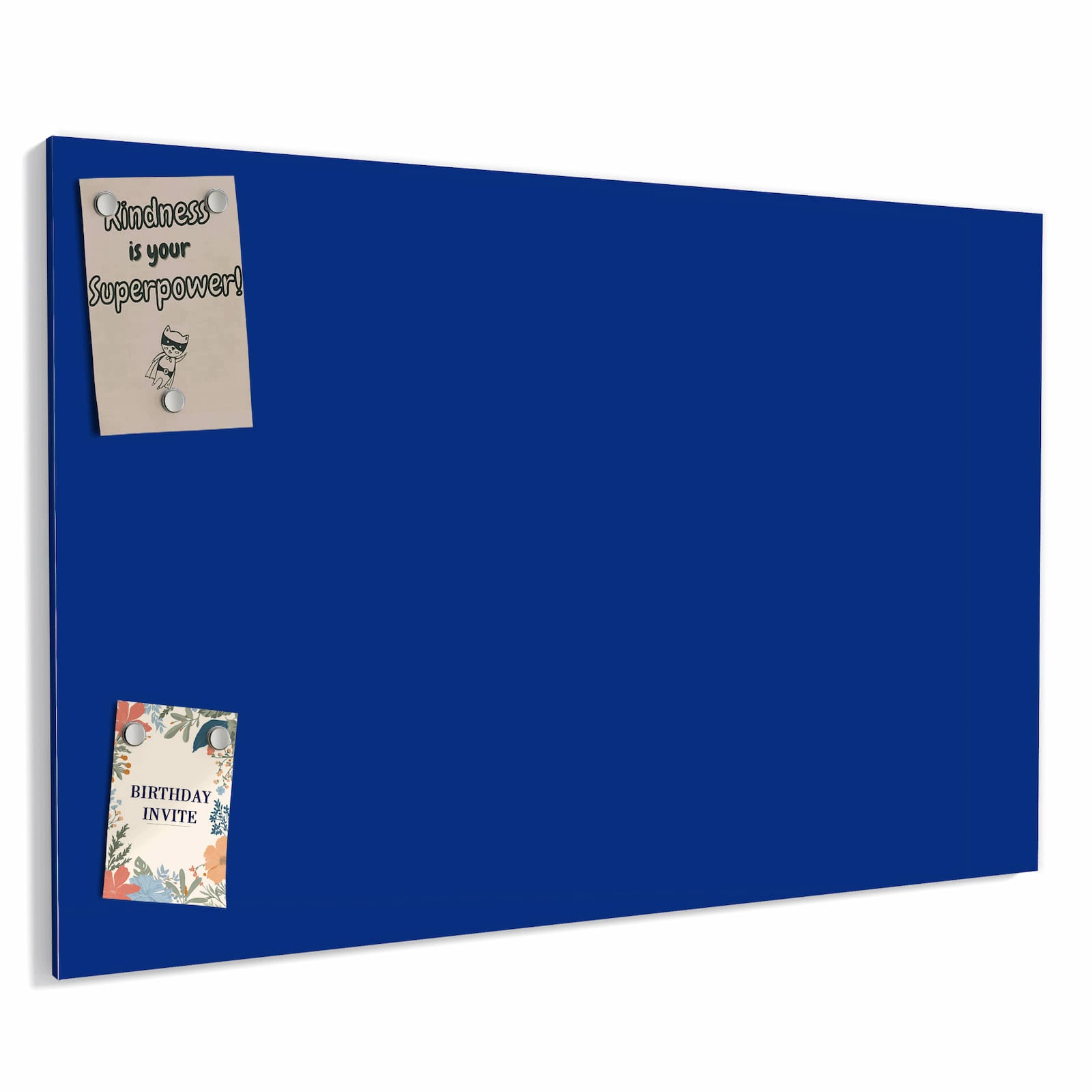 Magnetická tabule – obraz na zeď Chrpa na modrém pozadí | 90 × 60 cm