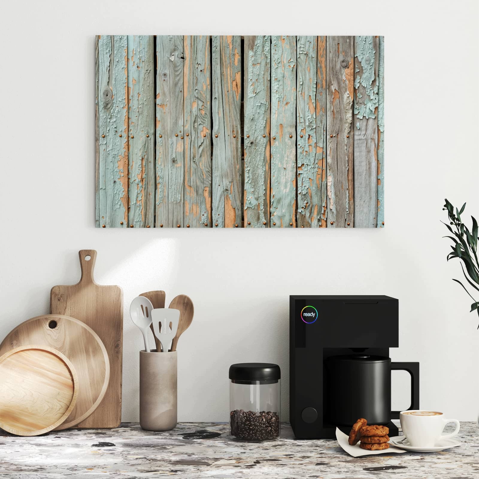 Magnetická tabule – obraz na zeď Zvětralá dřevěná prkna | 60 × 40 cm