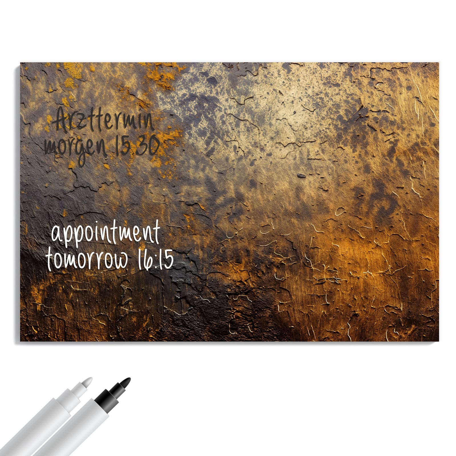 Magnetická tabule – obraz na zeď Zlatá textura – motiv 2 | 90 × 60 cm