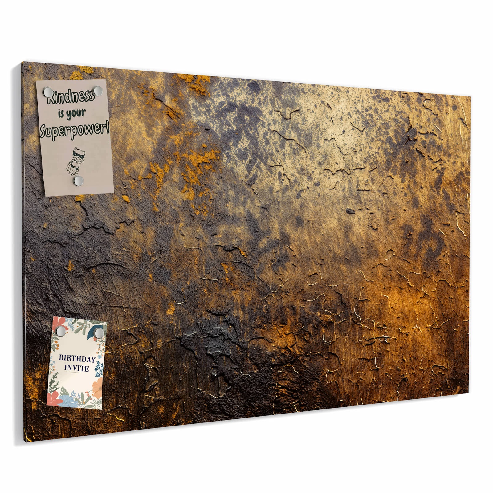 Magnetická tabule – obraz na zeď Zlatá textura – motiv 2 | 90 × 60 cm