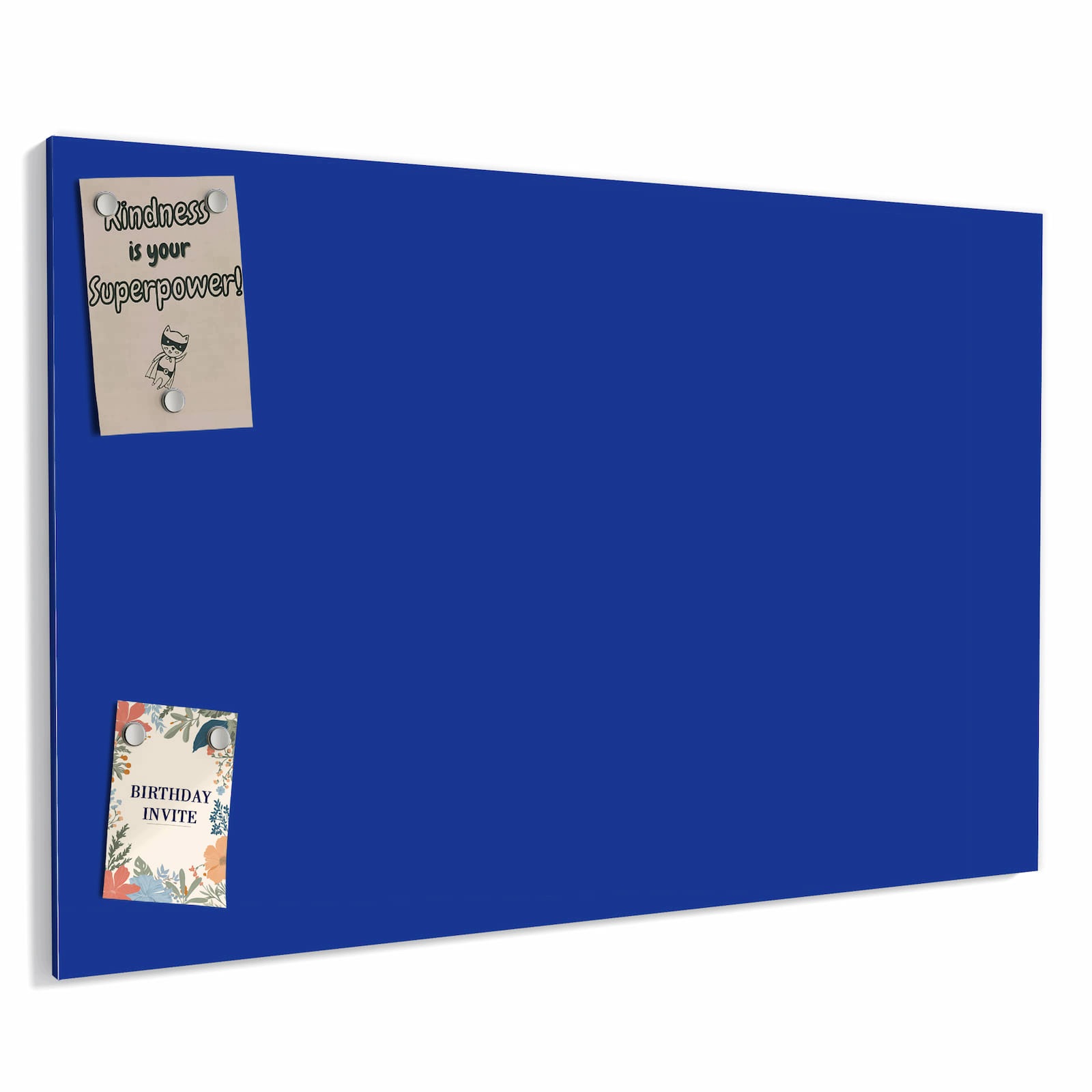 Magnetická tabule – obraz na zeď Chrpa na modrém pozadí II | 60 × 40 cm