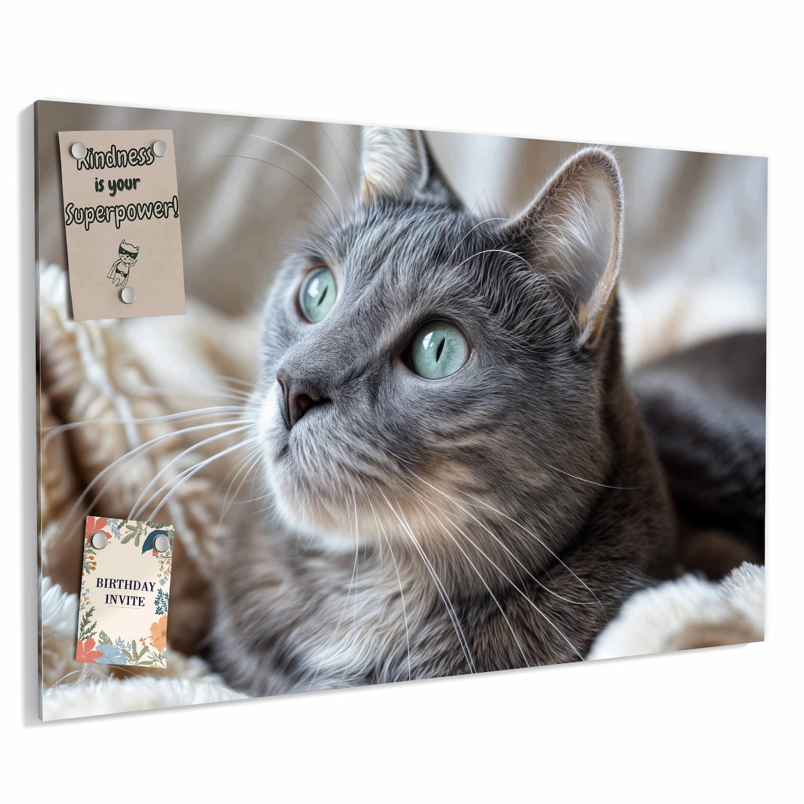 Magnetická tabule – obraz na zeď Útulná kočka – motiv 2 | 60 × 40 cm