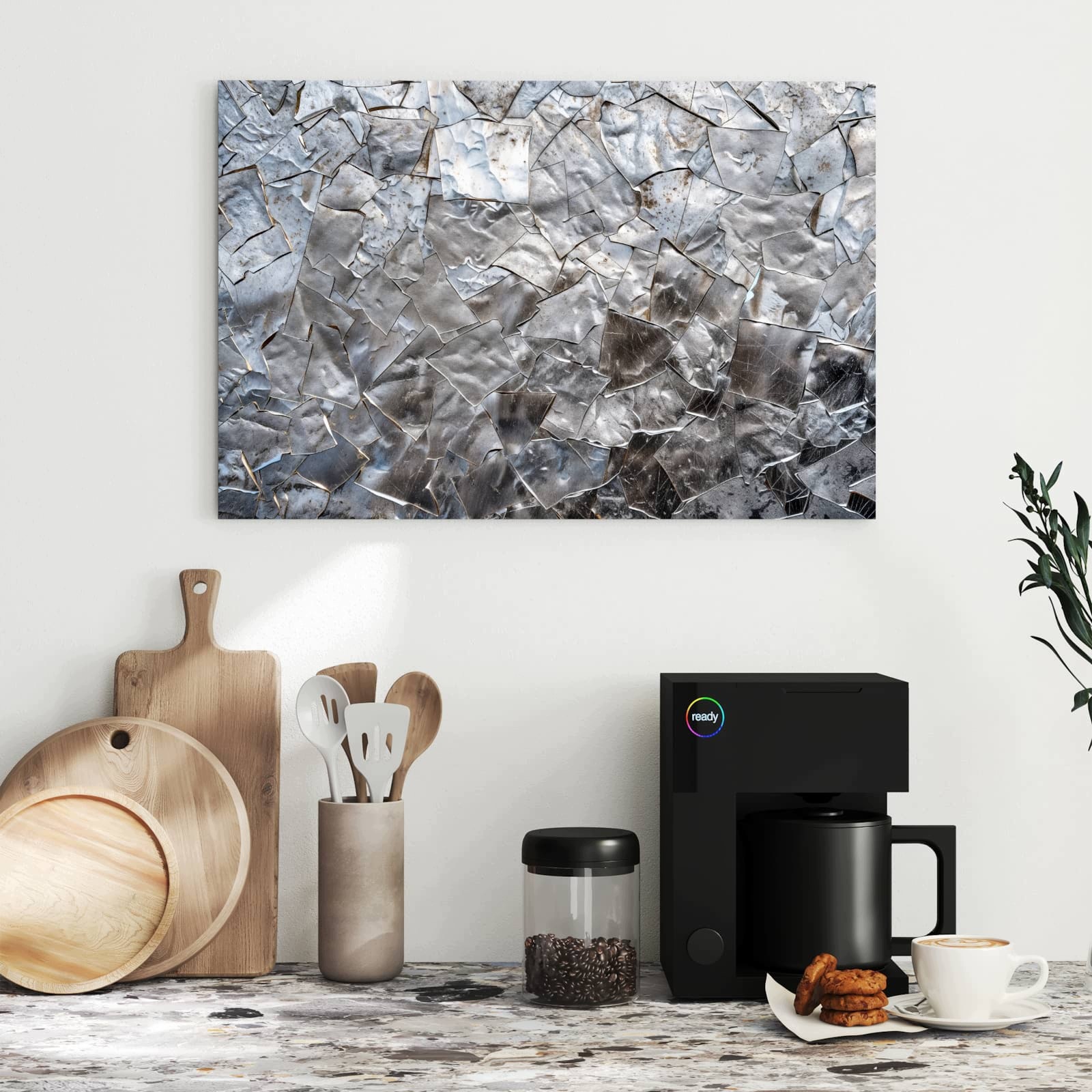 Magnetická tabule – obraz na zeď Kovová mozaika | 60 × 40 cm