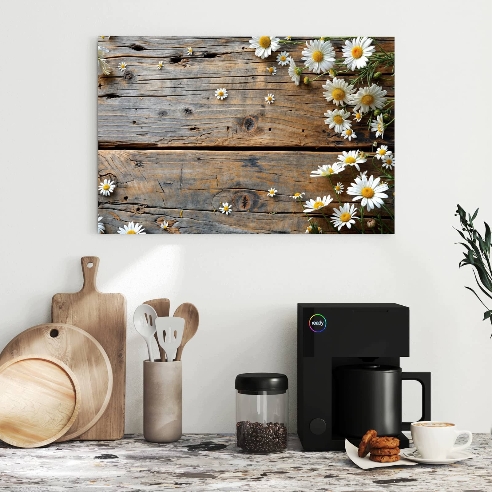 Magnetická tabule – obraz na zeď Dřevo sedmikrásky | 60 × 40 cm