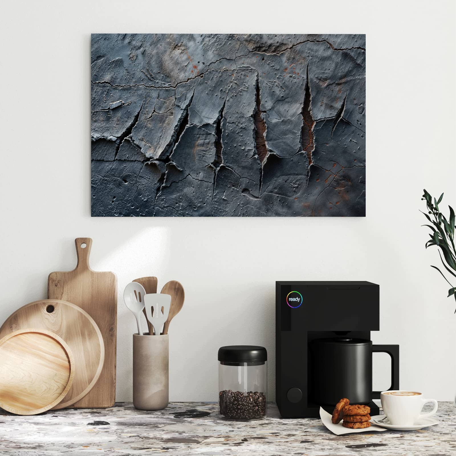 Magnetická tabule – obraz na zeď Popraskaný povrch – motiv 2 | 60 × 40 cm