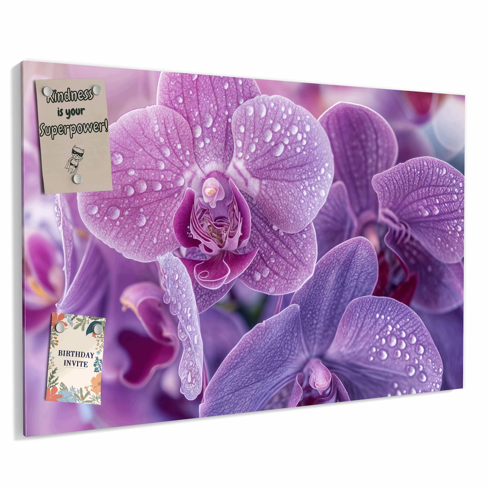 Magnetická tabule – obraz na zeď Květiny orchideje | 90 × 60 cm