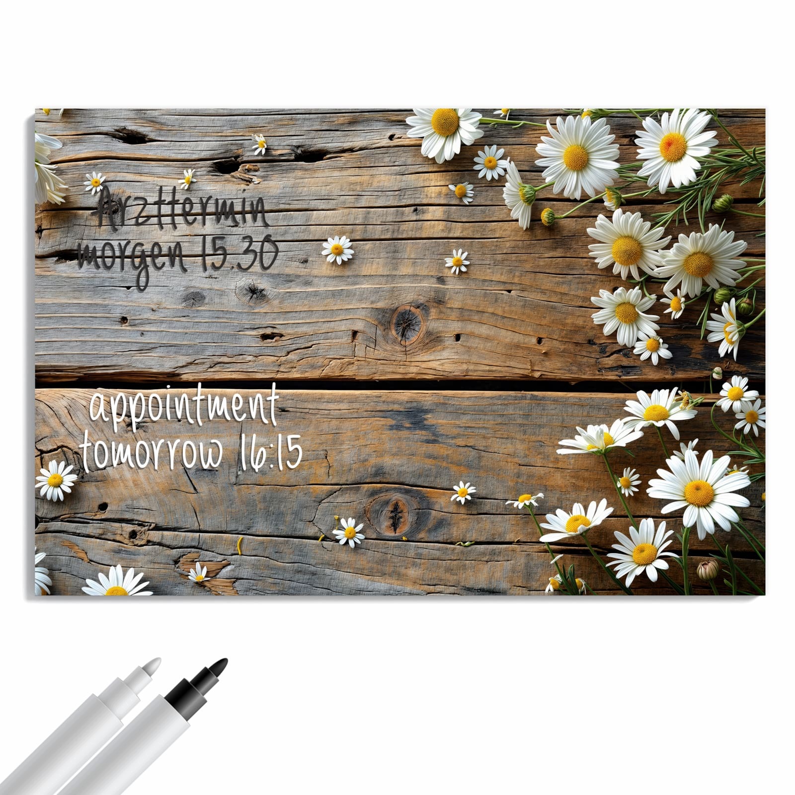 Magnetická tabule – obraz na zeď Dřevo sedmikrásky | 90 × 60 cm