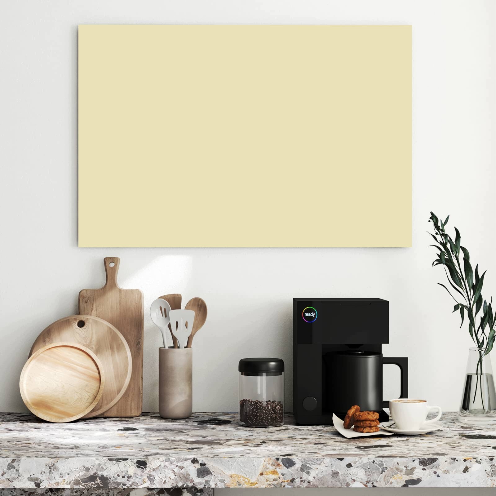 Magnetická tabule – obraz na zeď Béžové pozadí | 90 × 60 cm