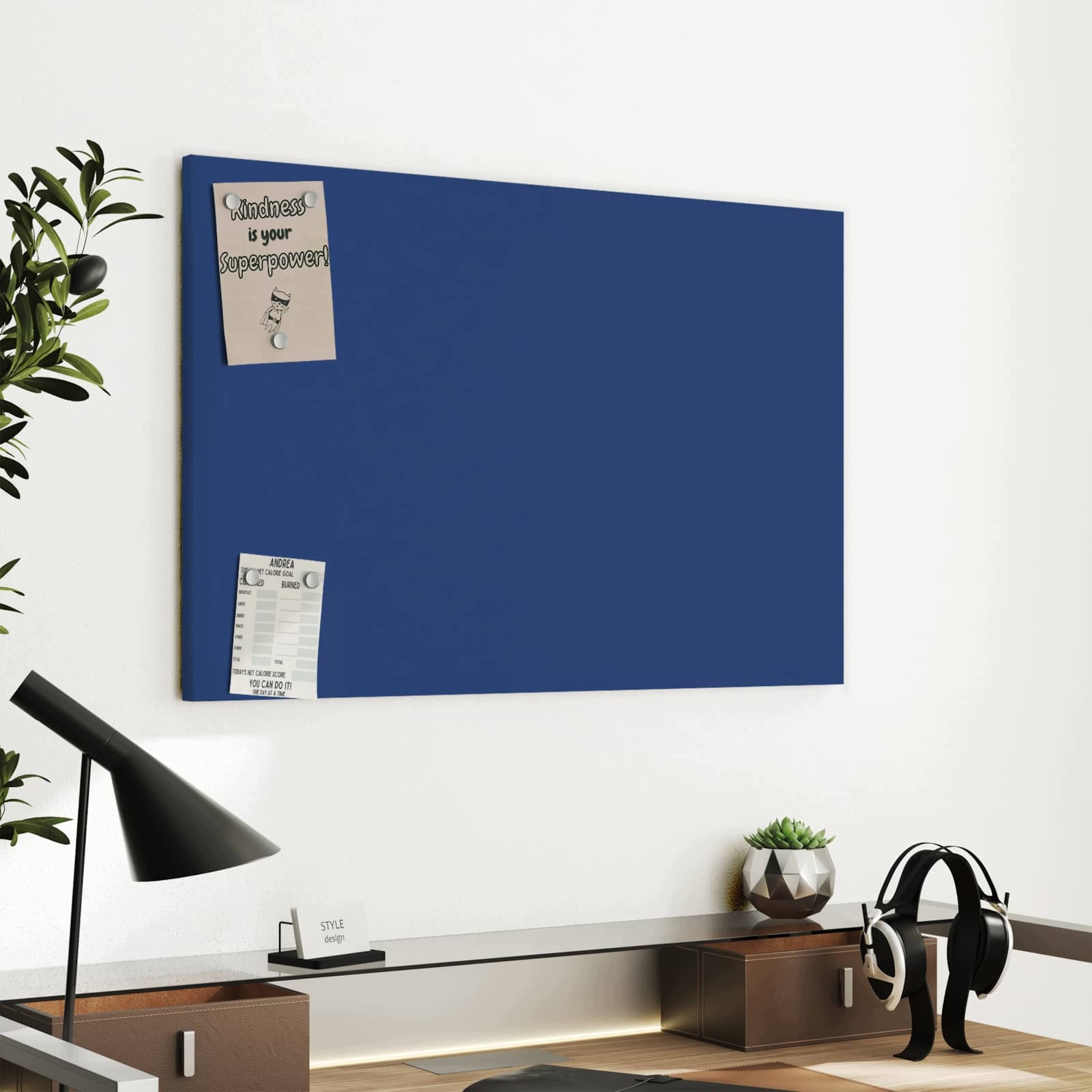 Magnetická tabule – obraz na zeď Tmavě modré pozadí III – motiv 1 | 60 × 40 cm