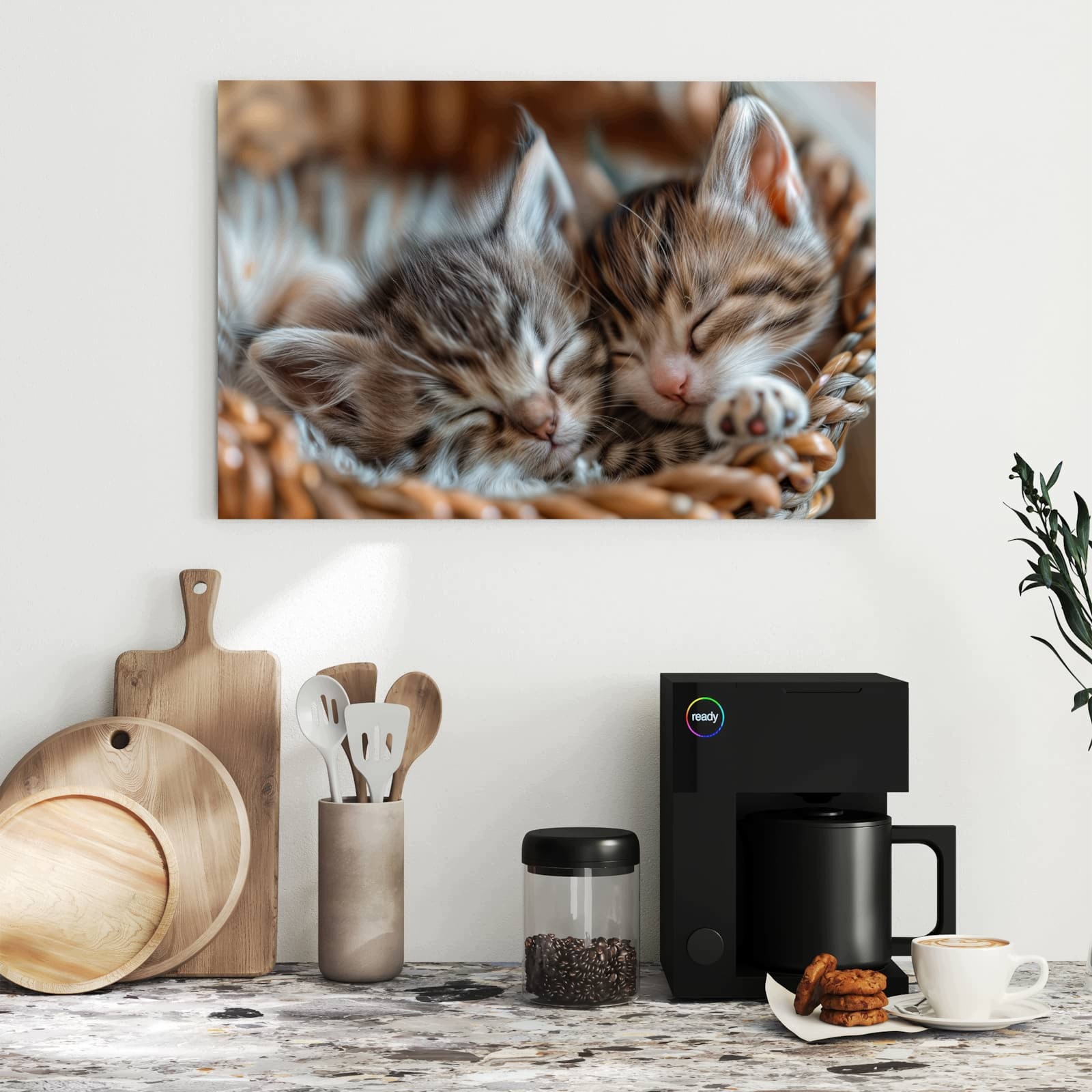 Magnetická tabule – obraz na zeď Spokojené spící koťátko | 60 × 40 cm