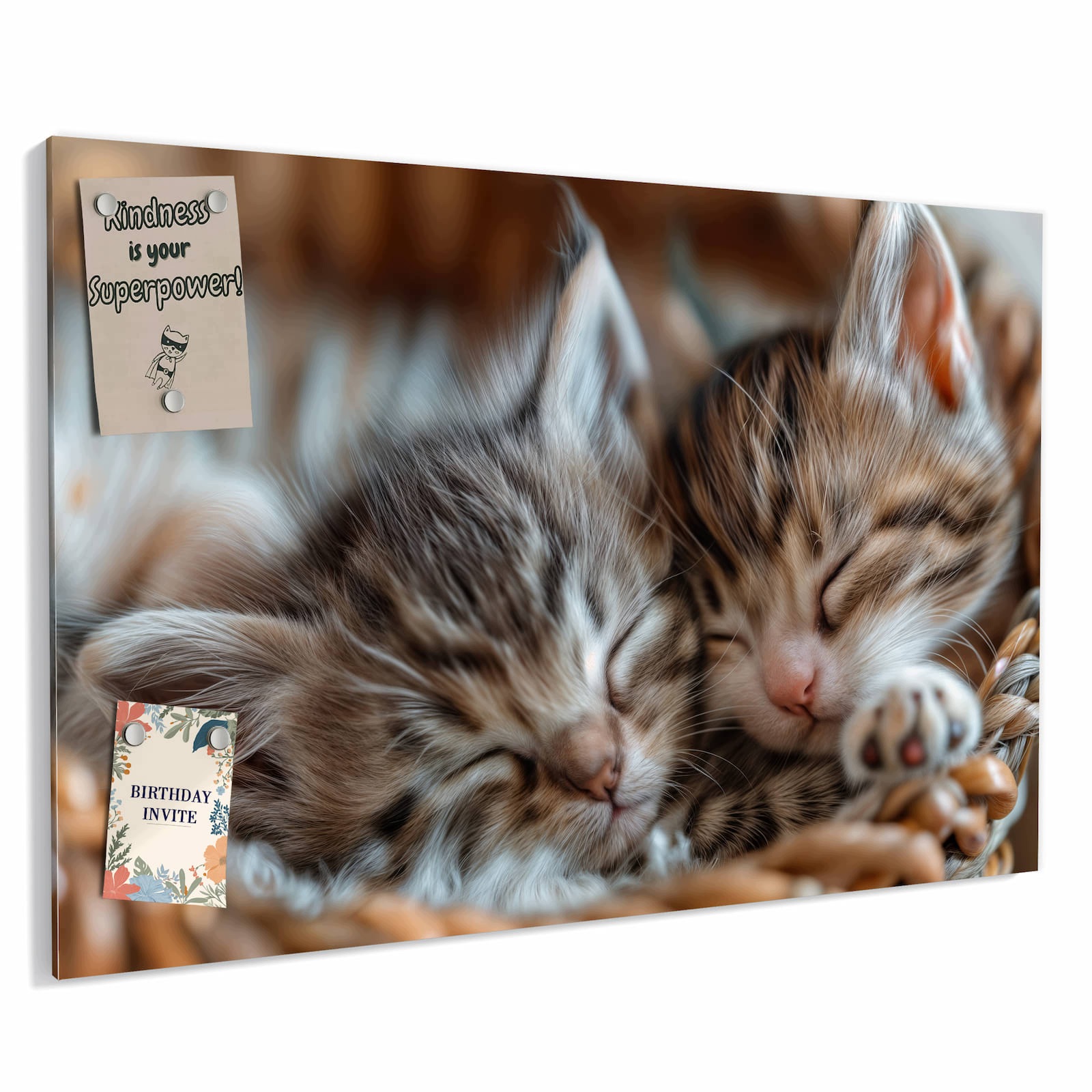 Magnetická tabule – obraz na zeď Spokojené spící koťátko | 60 × 40 cm