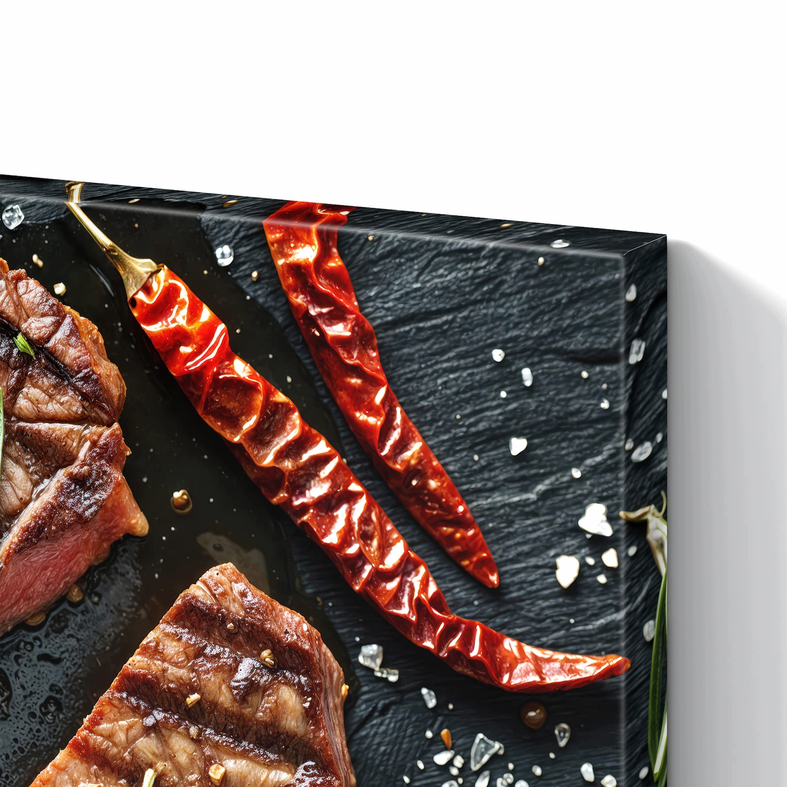 Magnetická tabule – obraz na zeď Šťavnatý steak s rozmarýnem | 60 × 40 cm