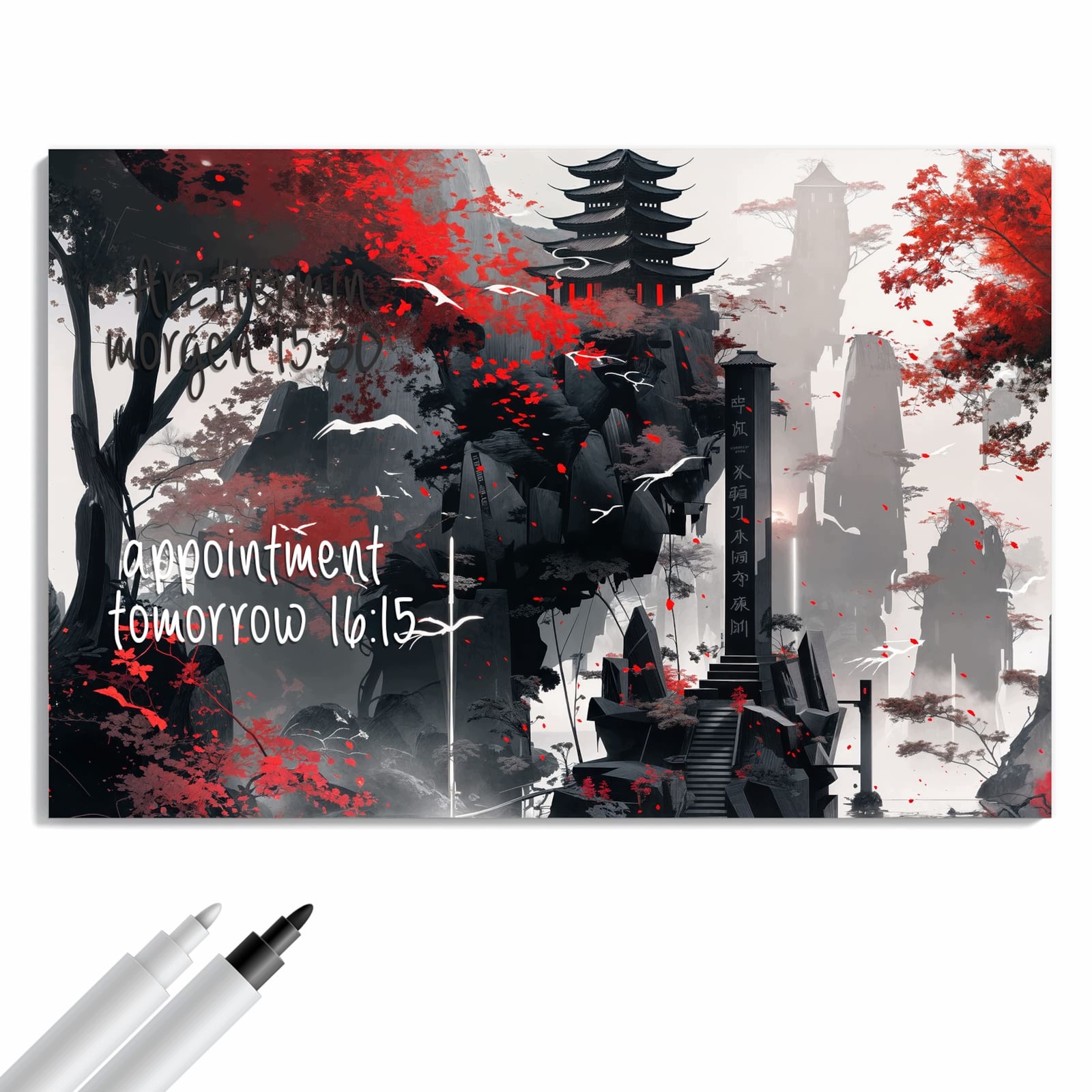 Magnetická tabule – obraz na zeď Mystický chrám | 90 × 60 cm