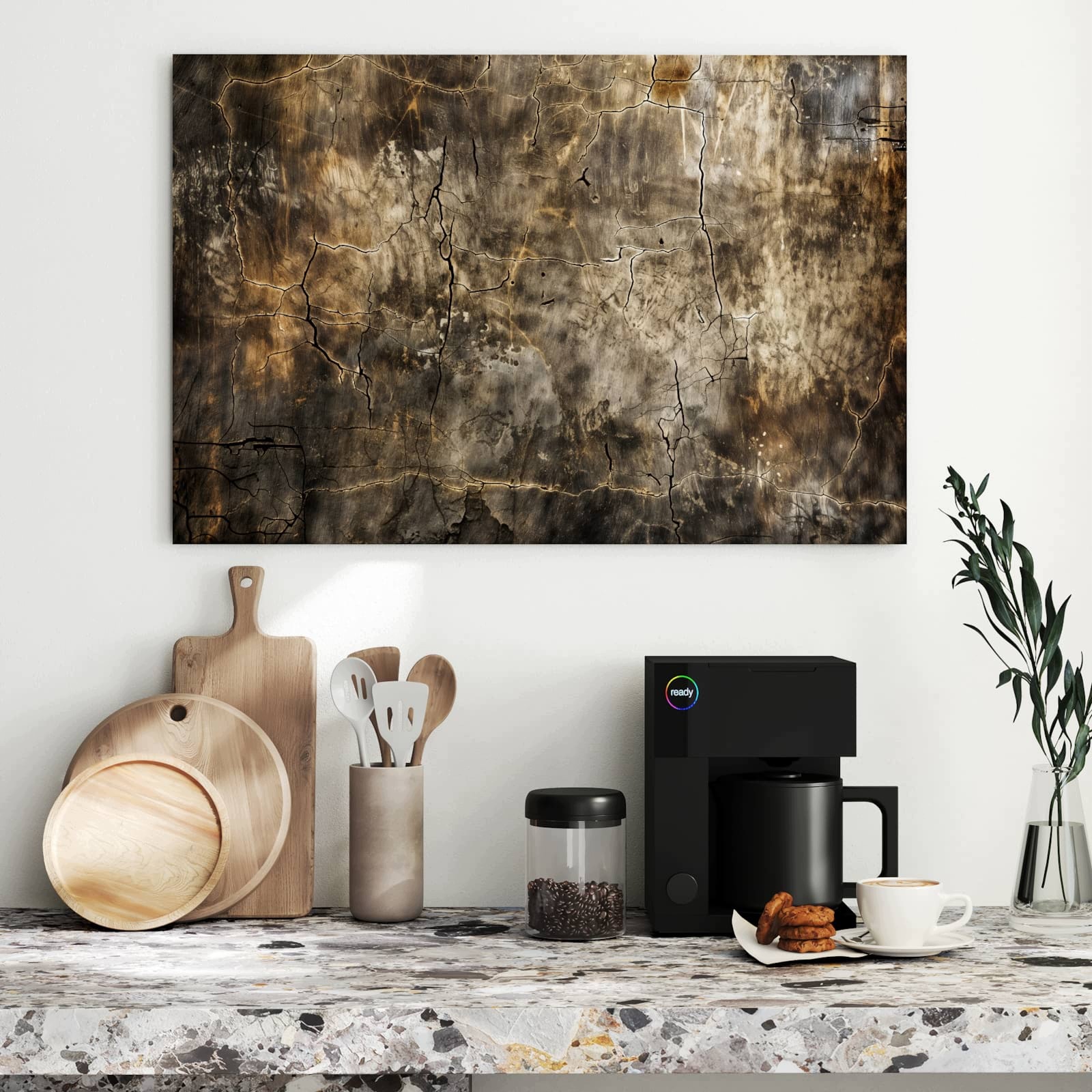 Magnetická tabule – obraz na zeď Abstraktní zvětrávání | 90 × 60 cm