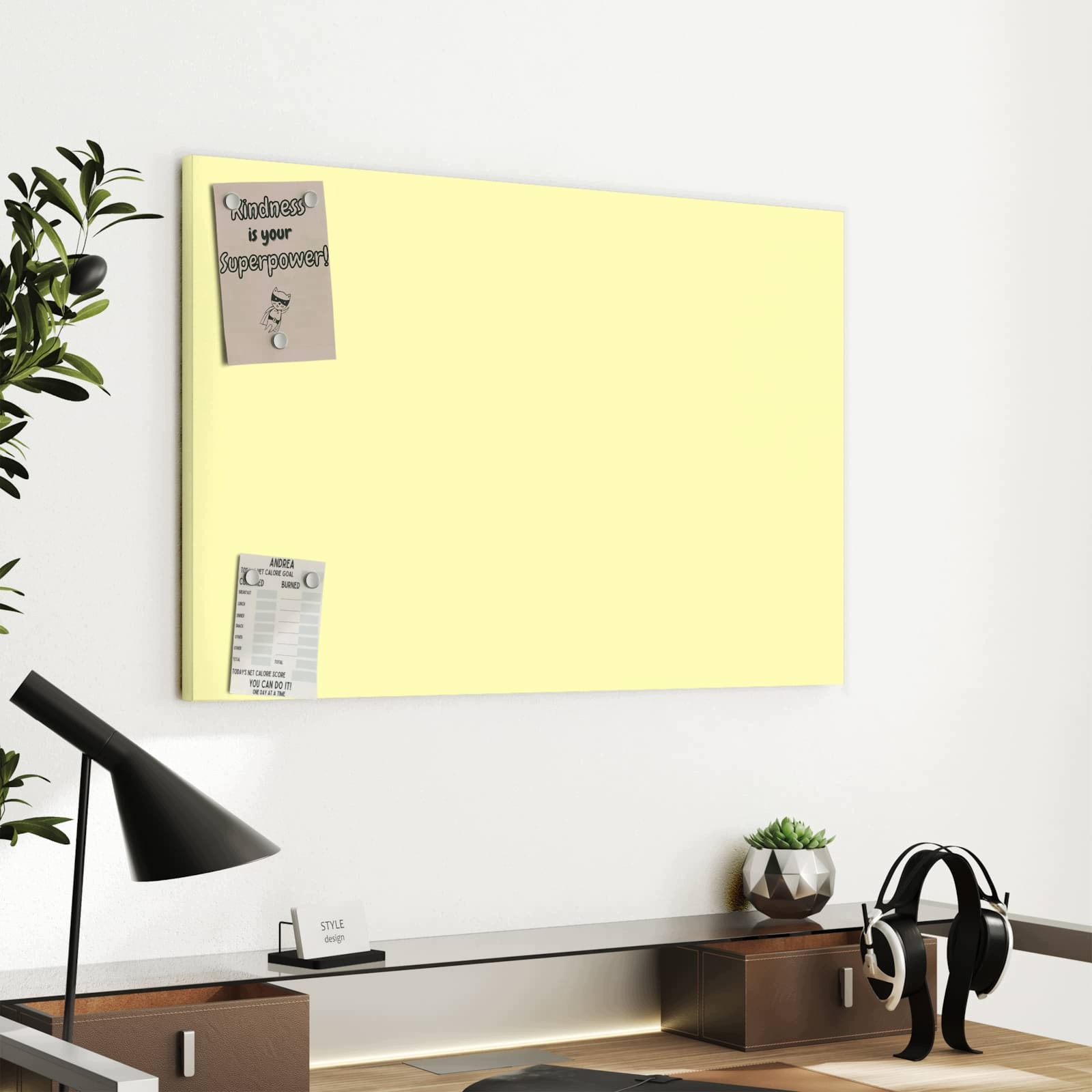 Magnetická tabule – obraz na zeď Krémové pozadí | 60 × 40 cm
