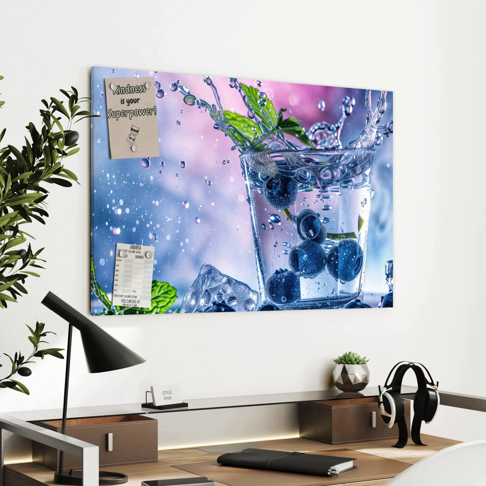Magnetická tabule – obraz na zeď Osvěžující nápoj | 90 × 60 cm