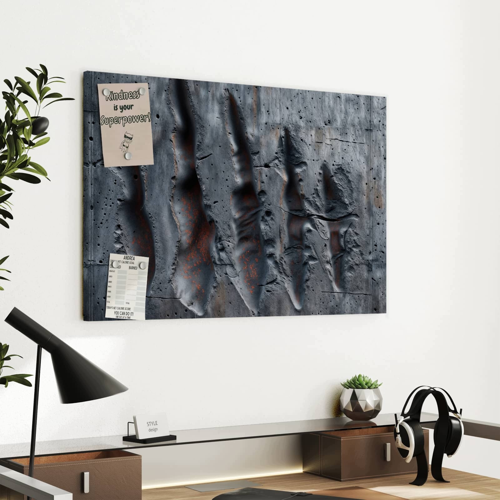 Magnetická tabule – obraz na zeď Texturovaný vzor | 60 × 40 cm